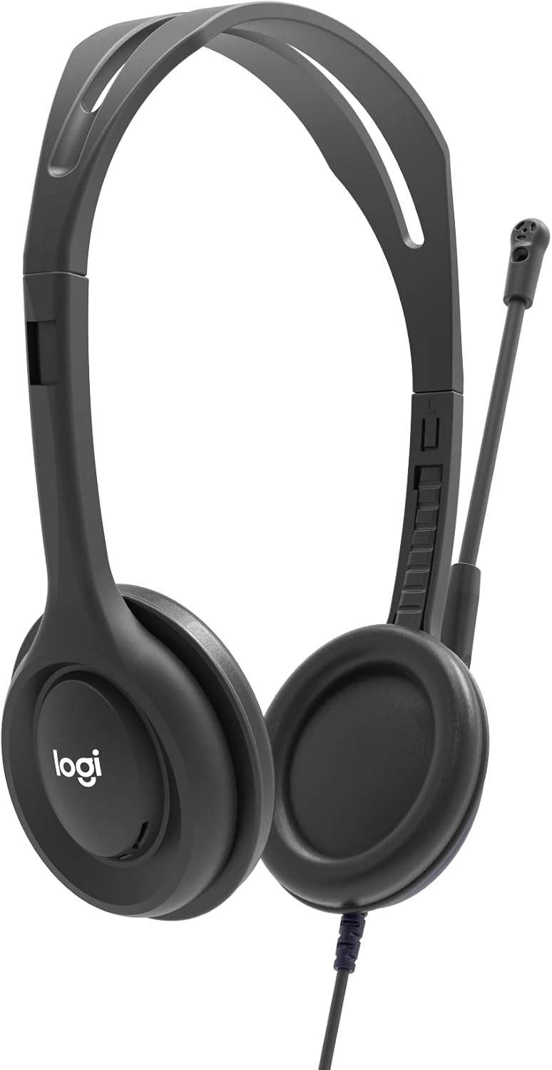 image:imageLogitech H111 Stereo Headset with 35 mm Audio Jack Black1 Count Pack of 1