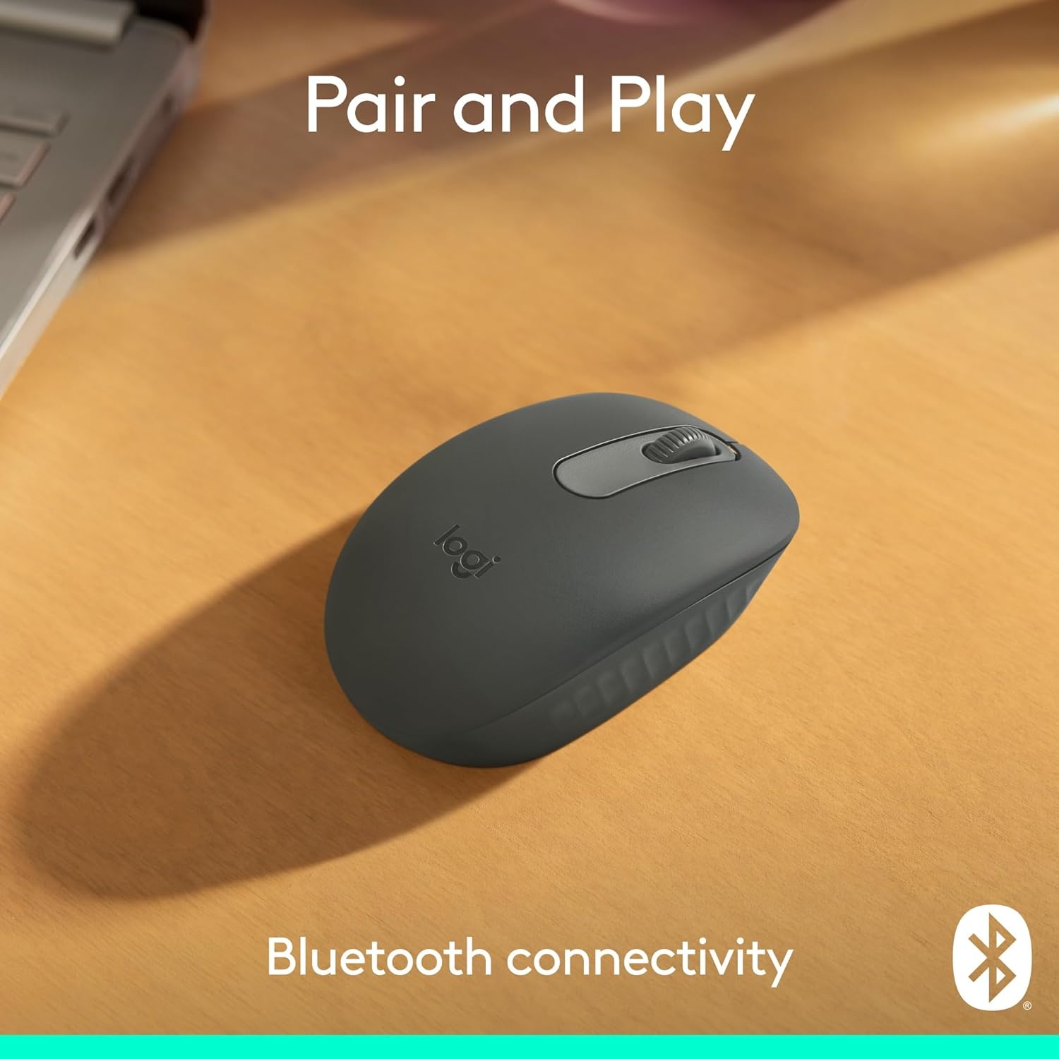 image:imageLogitech M196 Bluetooth Wireless Mouse Compact and Portable Mouse for Laptops Tablets and More 12Month Battery Smooth Tracking Compatible with PC and Mac Windows and macOS Off WhiteGraphite
