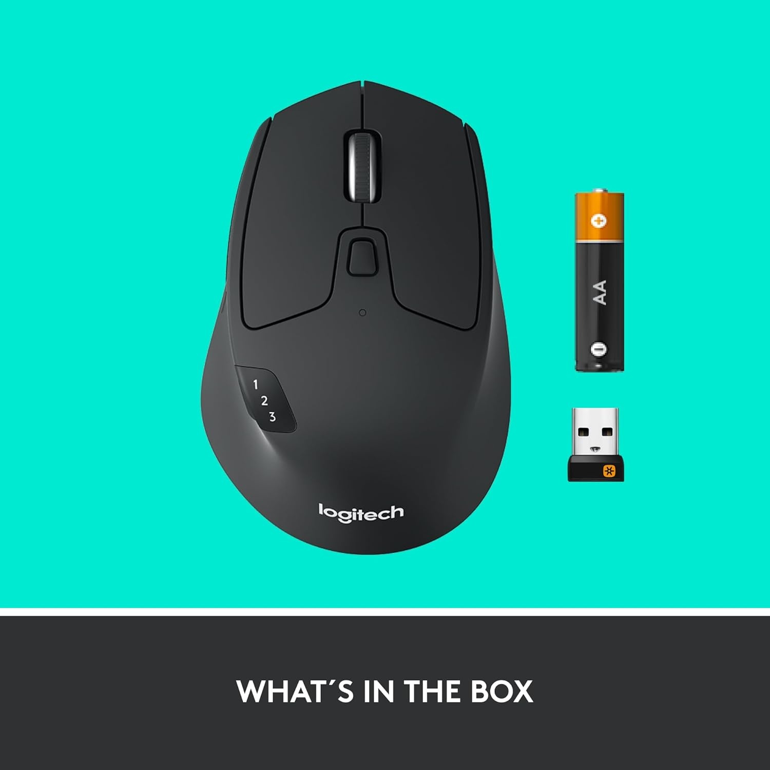 image:imageLogitech M720 Triathlon MultiDevice Wireless Mouse Bluetooth USB Unifying Receiver 1000 DPI 6 Programmable Buttons 2Year Battery Compatible with Laptop PC Mac iPadOS BlackM720