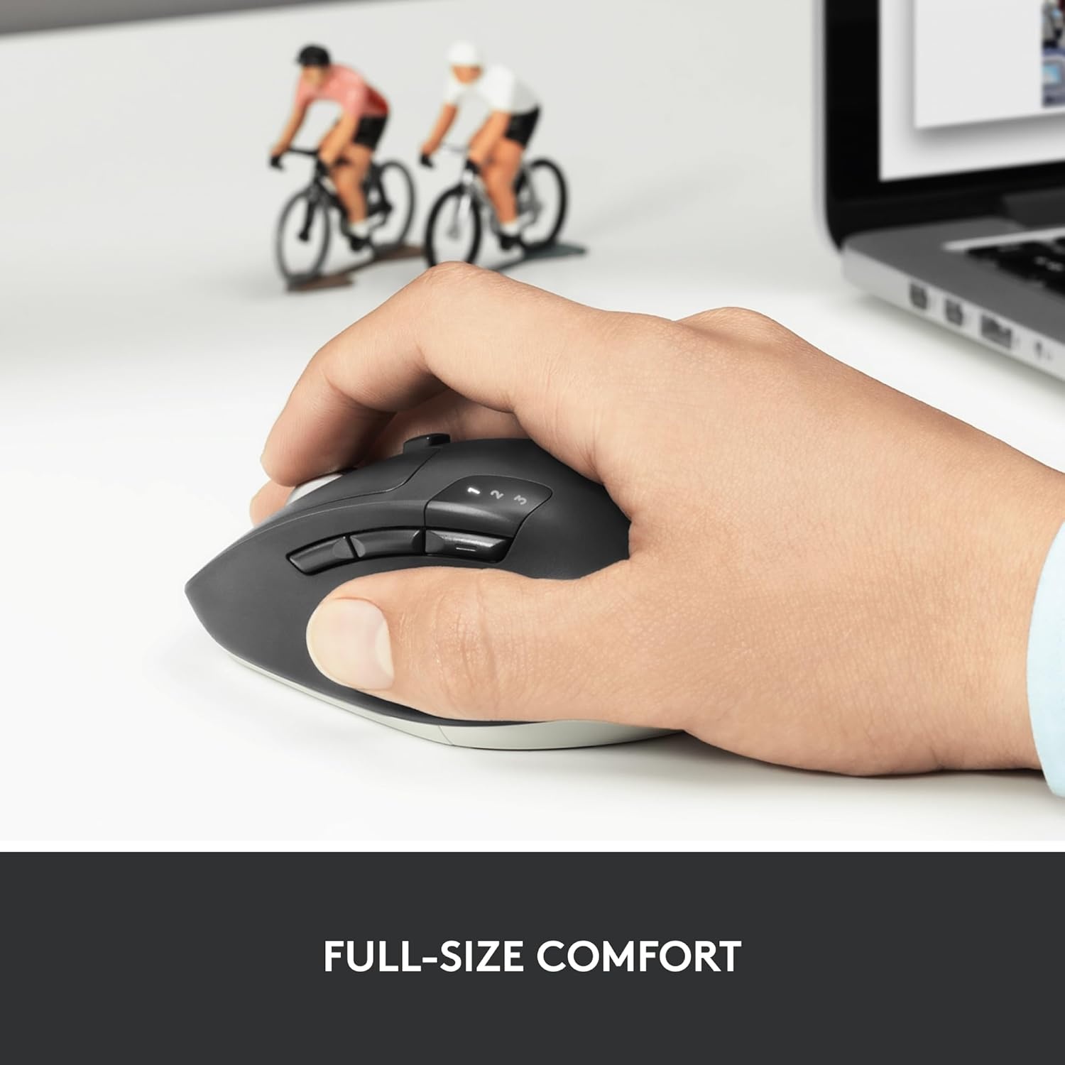 image:imageLogitech M720 Triathlon MultiDevice Wireless Mouse Bluetooth USB Unifying Receiver 1000 DPI 6 Programmable Buttons 2Year Battery Compatible with Laptop PC Mac iPadOS BlackM720