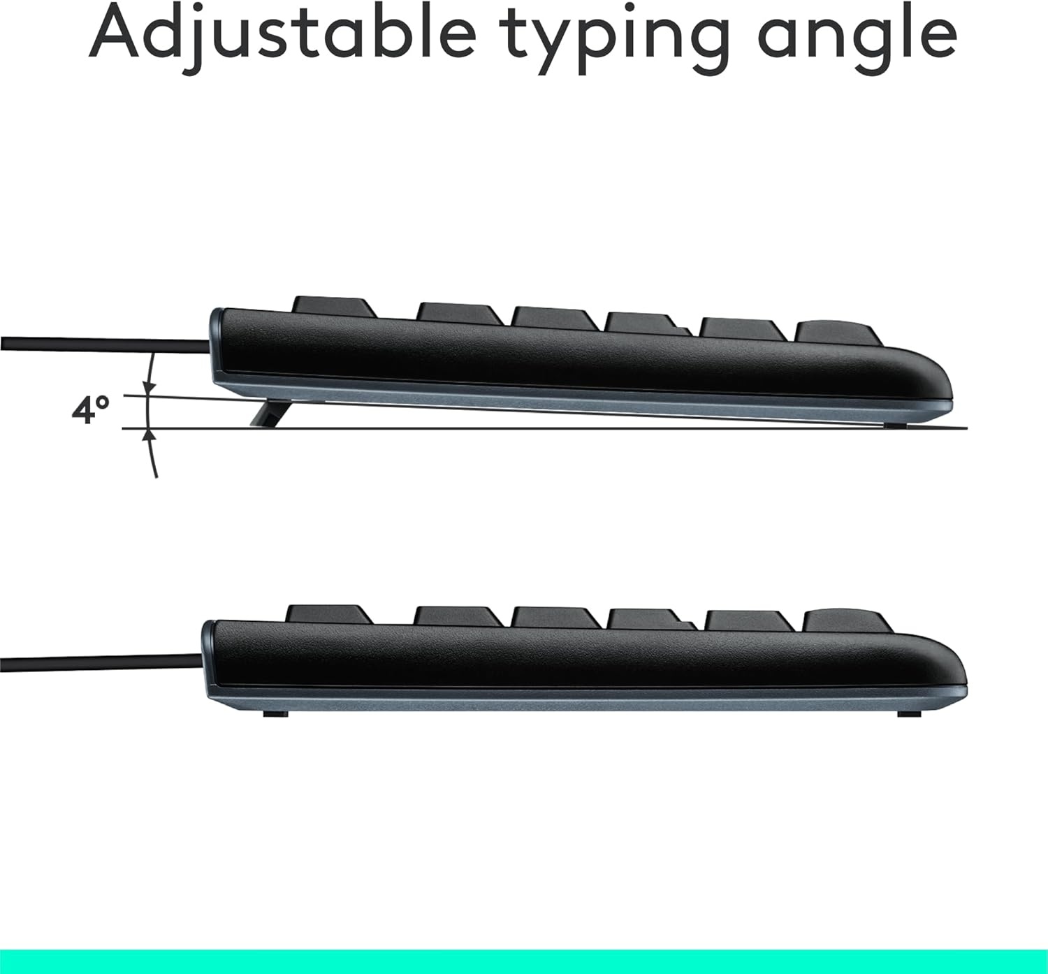 image:imageLogitech MK120 Wired Keyboard and Mouse Combo for Windows Optical Wired Mouse FullSize Keyboard USB PlugandPlay Compatible with PC Laptop Black