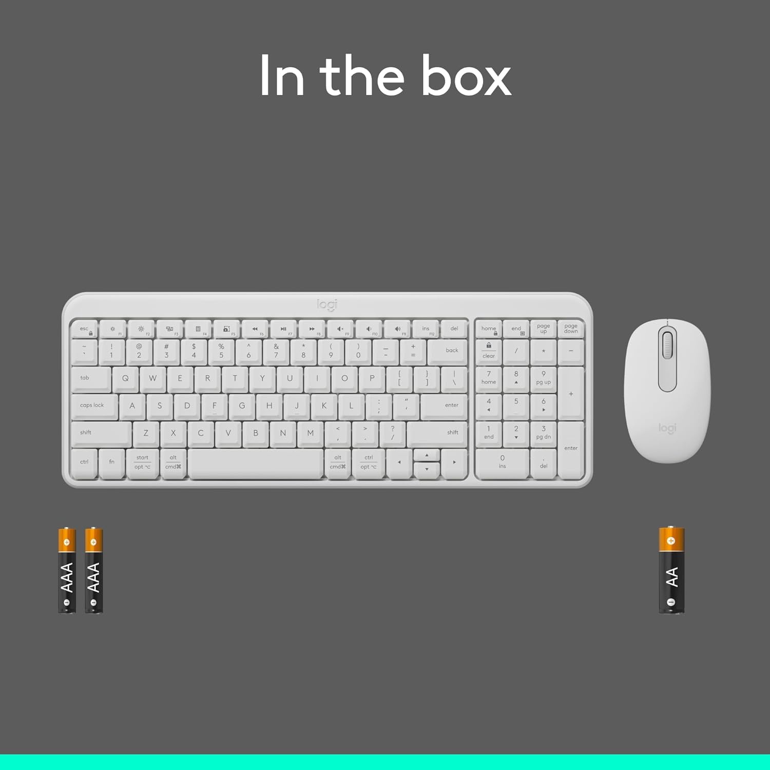 image:imageLogitech MK250 Bluetooth Wireless Mouse and Keyboard Combo Fast amp Easy Connectivity Compact Wireless Keyboard Ambidextrous Mouse Durable Build WindowsMacOS RoseWhite