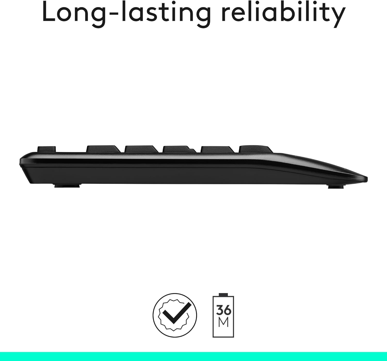 image:imageLogitech MK345 Wireless Keyboard and Mouse Combo with Palm Rest 24 GHz USB Receiver Compatible with PC Laptop BlackCombo