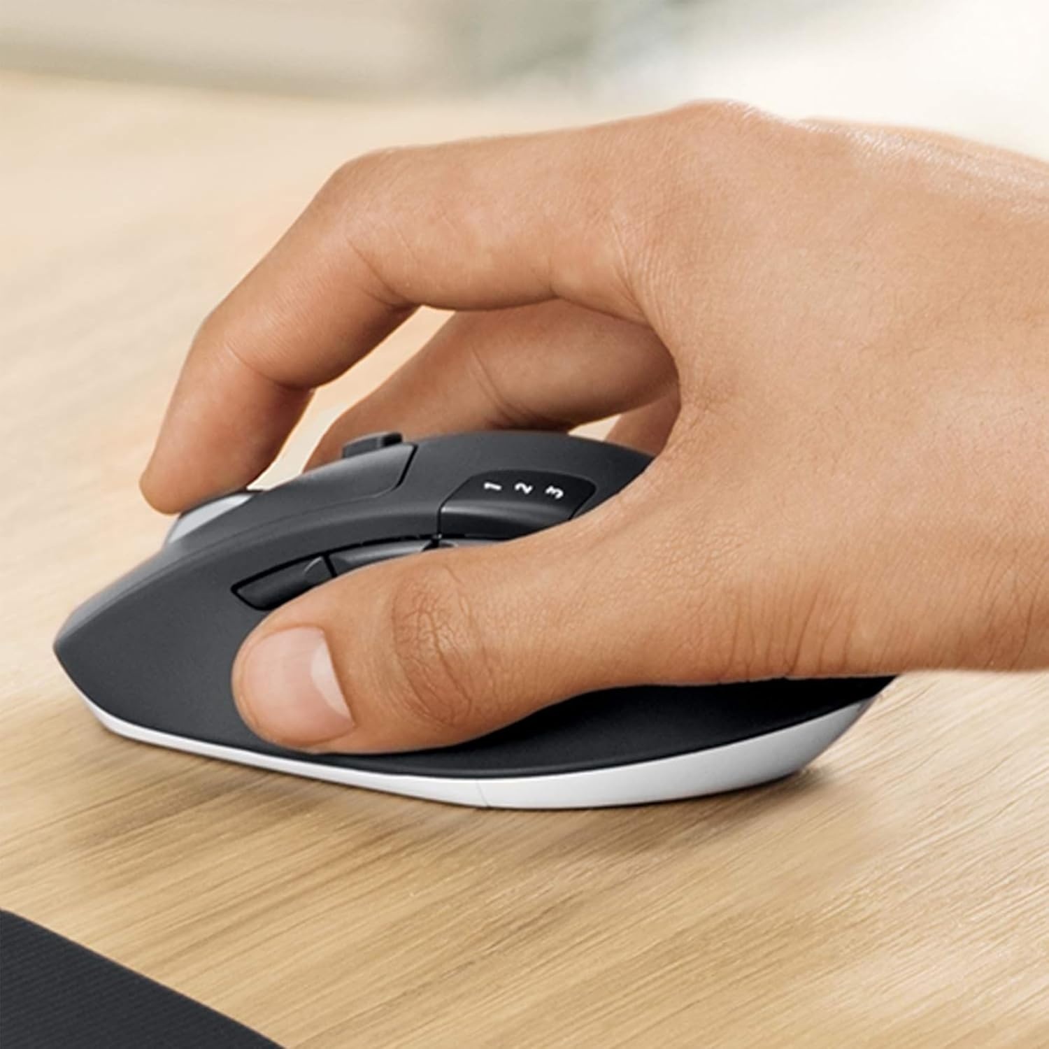 image:imageLogitech MK850 Performance Wireless Keyboard and Mouse Combo for Windows macOS amp ChromeOS Bluetooth amp 24 GHz USB Receiver FullSize Ergonomic Keyboard MultiDevice Cushioned Palm Rest GraphiteOne Size Pack of 4