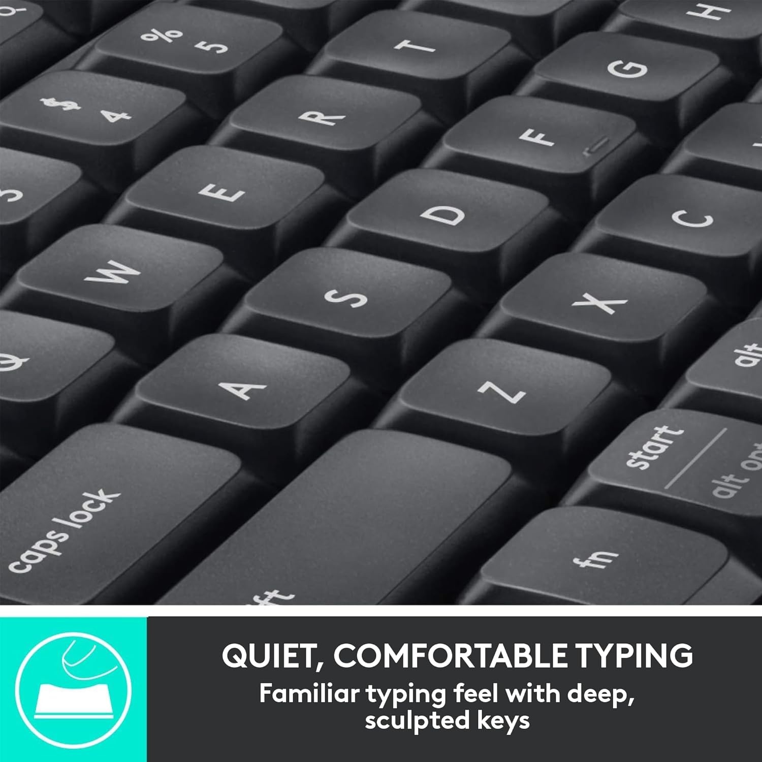image:imageLogitech MK850 Performance Wireless Keyboard and Mouse Combo for Windows macOS amp ChromeOS Bluetooth amp 24 GHz USB Receiver FullSize Ergonomic Keyboard MultiDevice Cushioned Palm Rest GraphiteOne Size