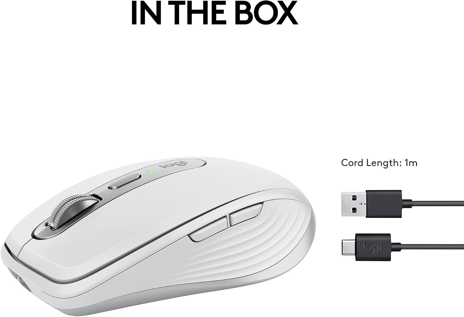 image:imageLogitech MX Anywhere 3S Compact Wireless Mouse Fast Scrolling 8K DPI AnySurface Tracking Quiet Clicks Programmable Buttons USB C Bluetooth Windows PC Linux Chrome Mac Pale GreyPale Grey