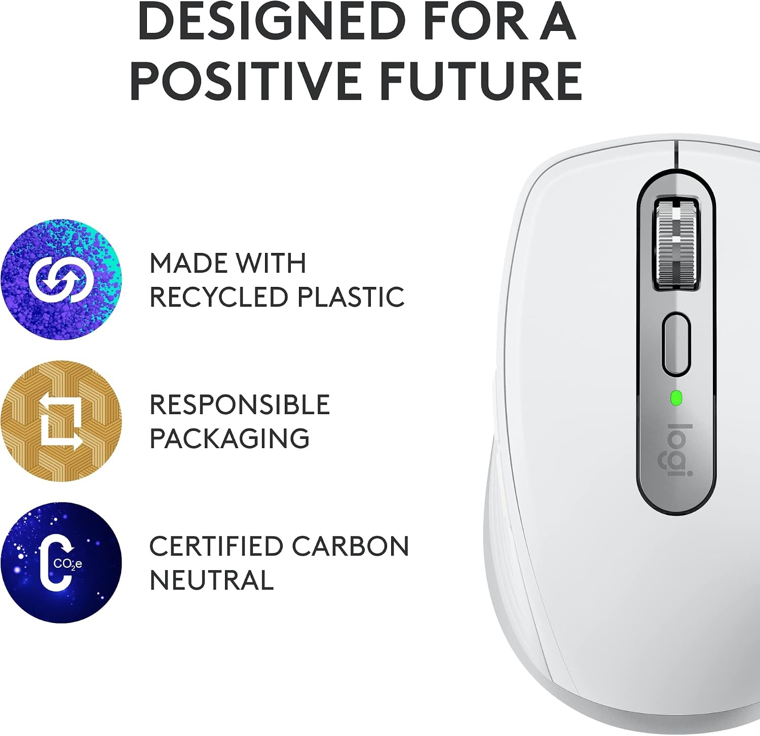 image:imageLogitech MX Anywhere 3S Wireless Mouse for Business for WindowsMacChromeLinux Bluetooth Quiet Click Secure Logi Bolt Compact 8K DPI MagSpeed Scrolling GraphitePale Grey
