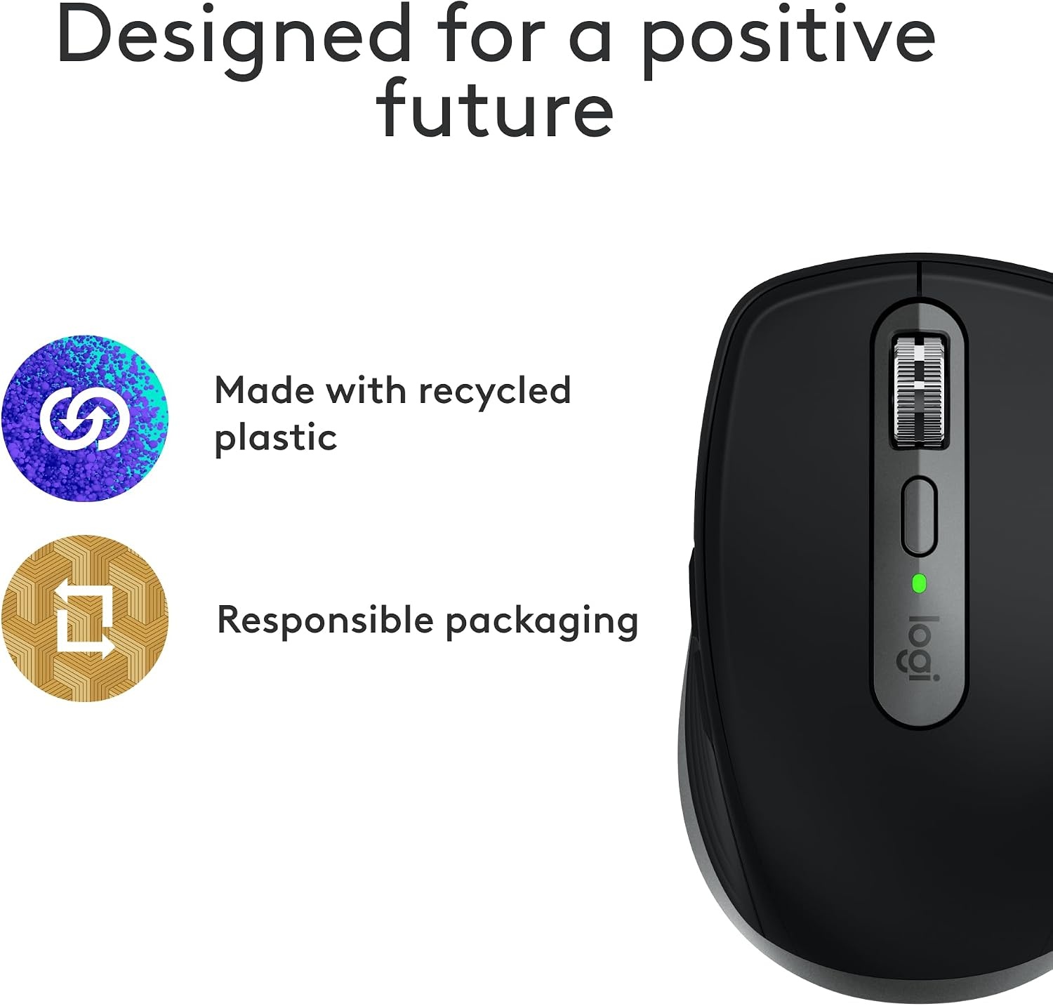 image:imageLogitech MX Anywhere 3S for Mac Compact Wireless Bluetooth Mouse 8K DPI AnySurface Tracking Quiet Clicks USB C Wireless Mouse for MacBook Pro MacBook Air iMac iPad Space GreySpace Grey