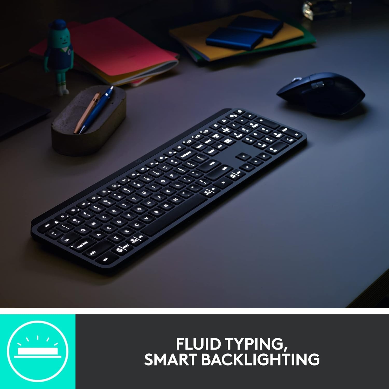 image:imageLogitech MX Keys Combo for Business Gen 2 Full Size Wireless Keyboard and Wireless Mouse with Keyboard Palm Rest Bluetooth Logi Bolt Quiet Clicks WindowsMacChromeLinux Graphite