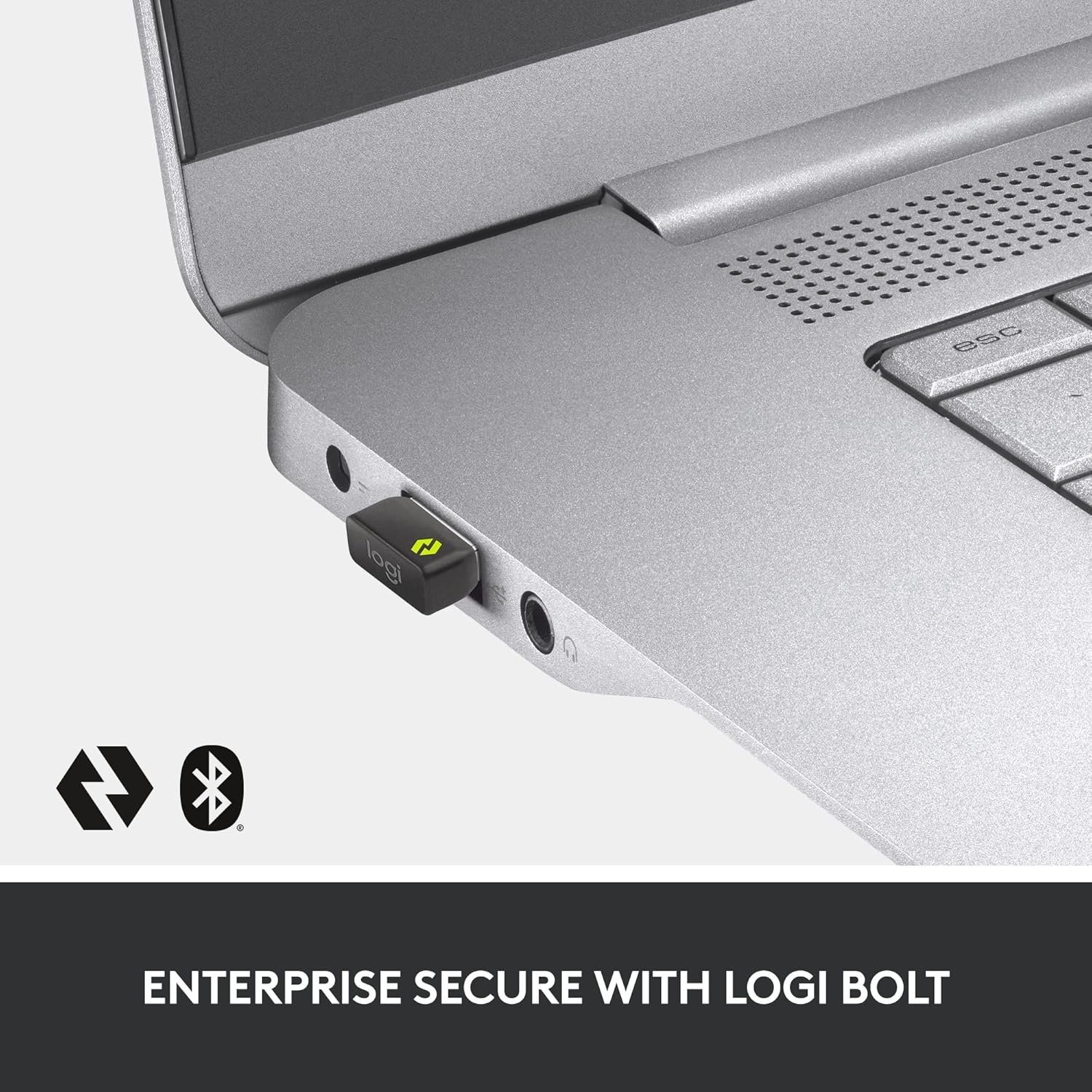 image:imageLogitech MX Keys Combo for Business Gen 2 Full Size Wireless Keyboard and Wireless Mouse with Keyboard Palm Rest Bluetooth Logi Bolt Quiet Clicks WindowsMacChromeLinux Graphite