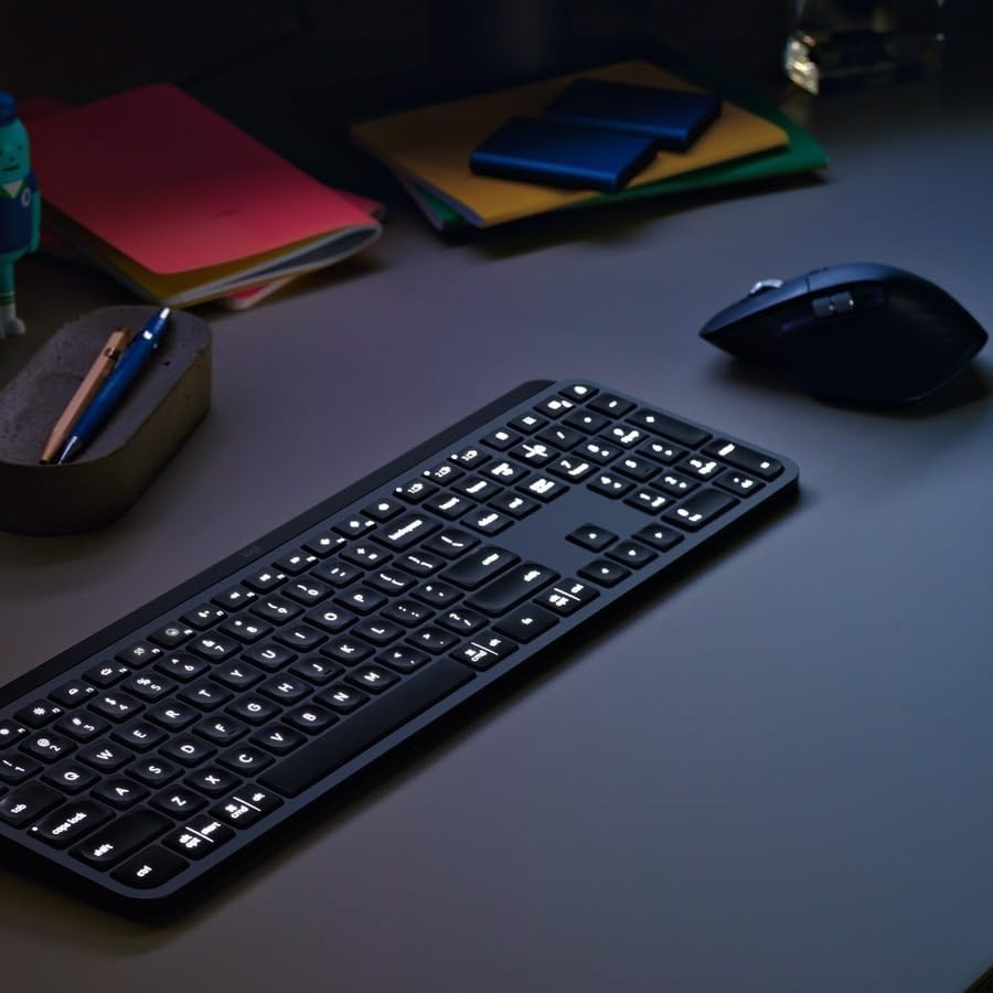 image:imageLogitech MX Keys Combo for Business Gen 2 Full Size Wireless Keyboard and Wireless Mouse with Keyboard Palm Rest Bluetooth Logi Bolt Quiet Clicks WindowsMacChromeLinux Graphite