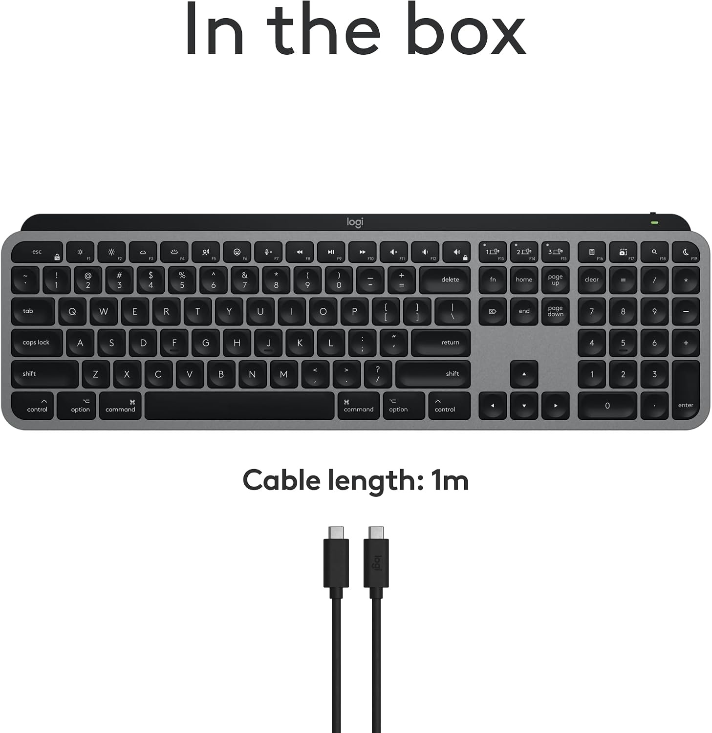 image:imageLogitech MX Keys S for Mac Wireless Keyboard Fluid Precise LaptopLike Typing Programmable Keys Backlit Bluetooth USB C Rechargeable for MacBook Pro MacBook Air iMac iPad Pale GreySpace Grey