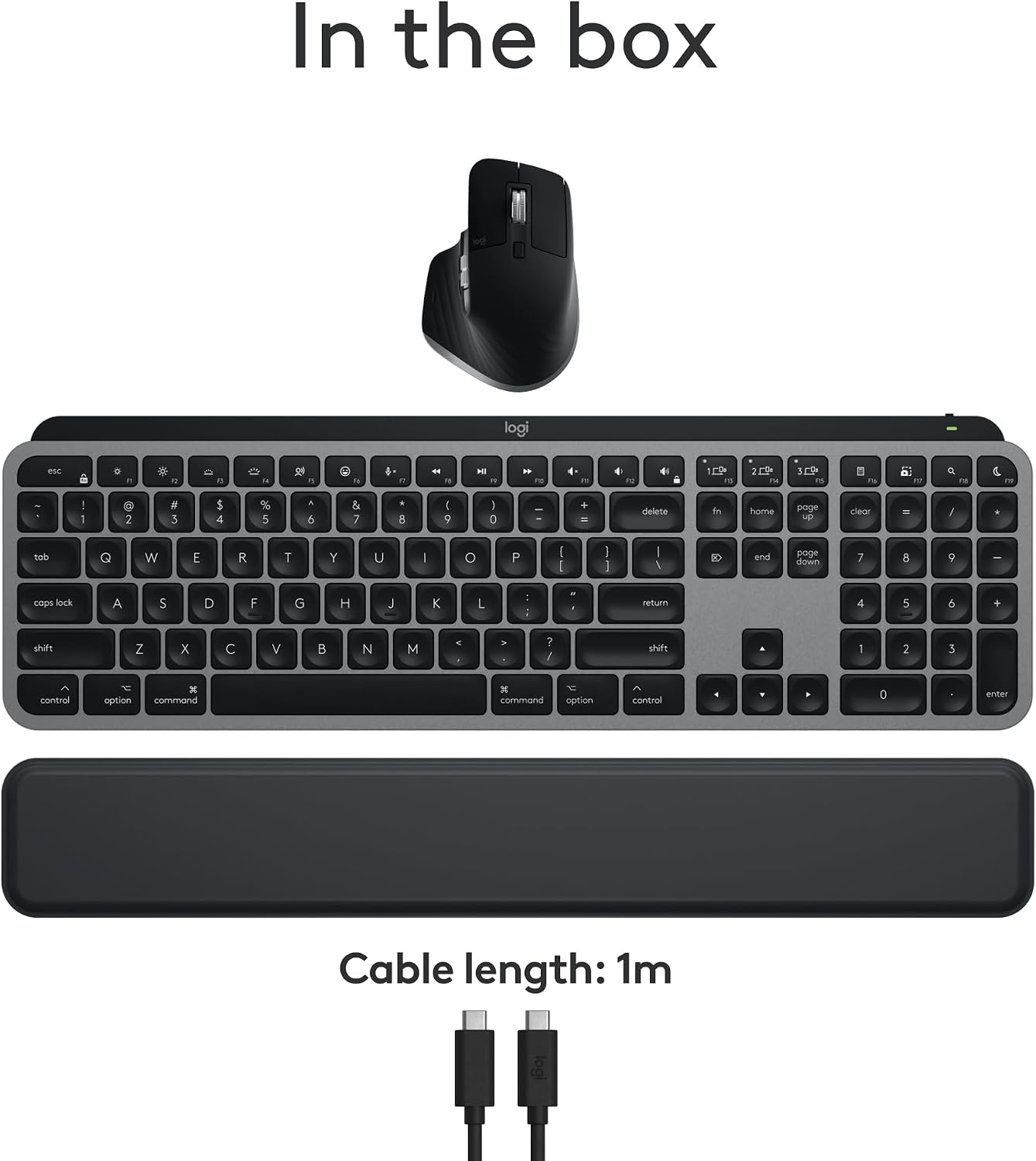 image:imageLogitech MX Keys S for Mac Wireless Keyboard Fluid Precise LaptopLike Typing Programmable Keys Backlit Bluetooth USB C Rechargeable for MacBook Pro MacBook Air iMac iPad Pale GreySpace Grey