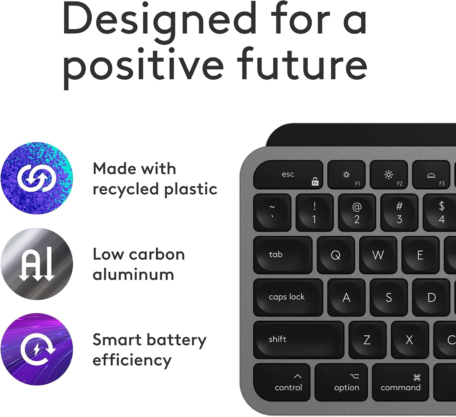 image:imageLogitech MX Keys S for Mac Wireless Keyboard Fluid Precise LaptopLike Typing Programmable Keys Backlit Bluetooth USB C Rechargeable for MacBook Pro MacBook Air iMac iPad Pale GreySpace Grey