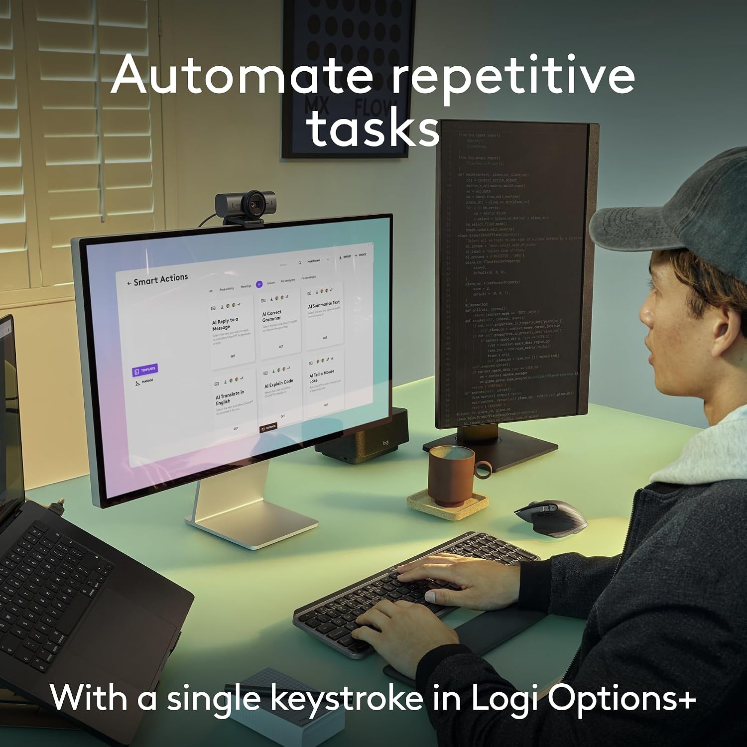 image:imageLogitech MX Keys S for Mac Wireless Keyboard Fluid Precise LaptopLike Typing Programmable Keys Backlit Bluetooth USB C Rechargeable for MacBook Pro MacBook Air iMac iPad Pale GreySpace Grey