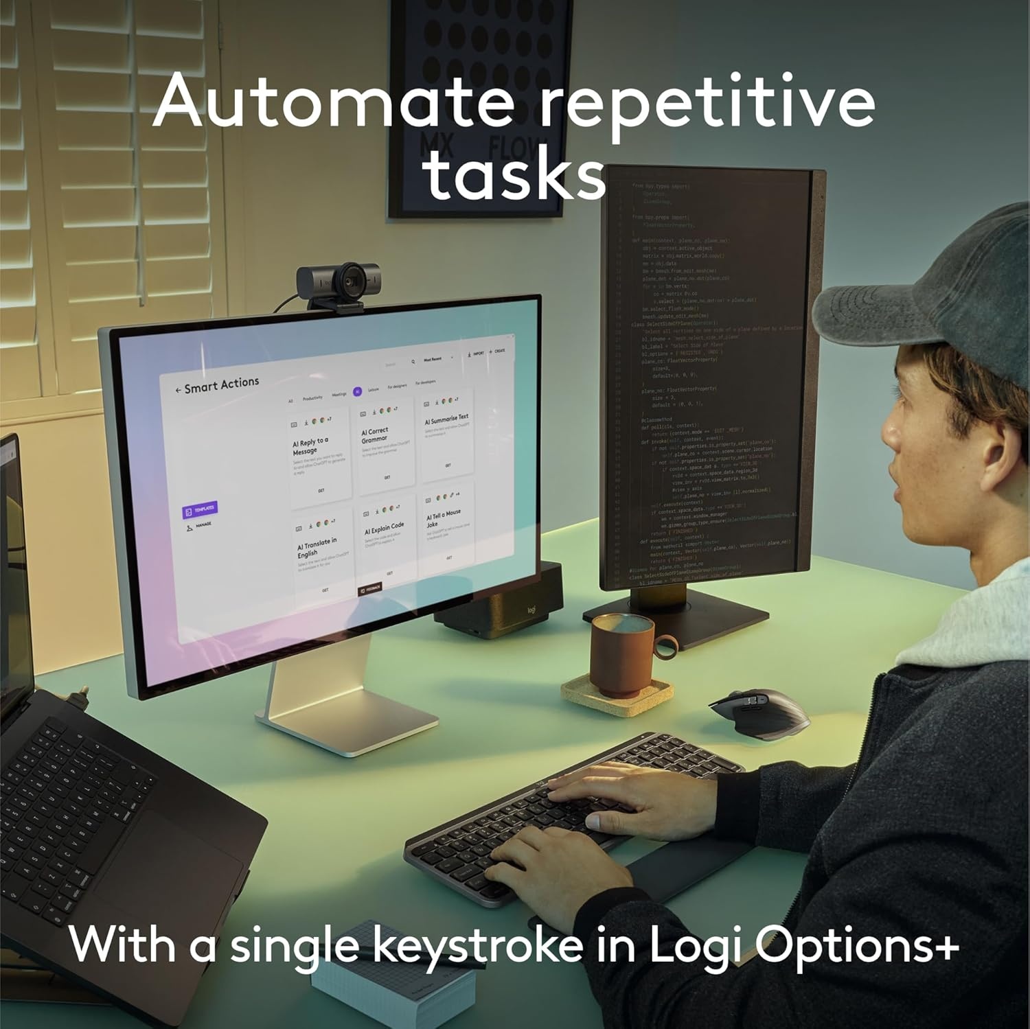 image:imageLogitech MX Keys S for Mac Wireless Keyboard Fluid Precise LaptopLike Typing Programmable Keys Backlit Bluetooth USB C Rechargeable for MacBook Pro MacBook Air iMac iPad Pale GreySpace Grey