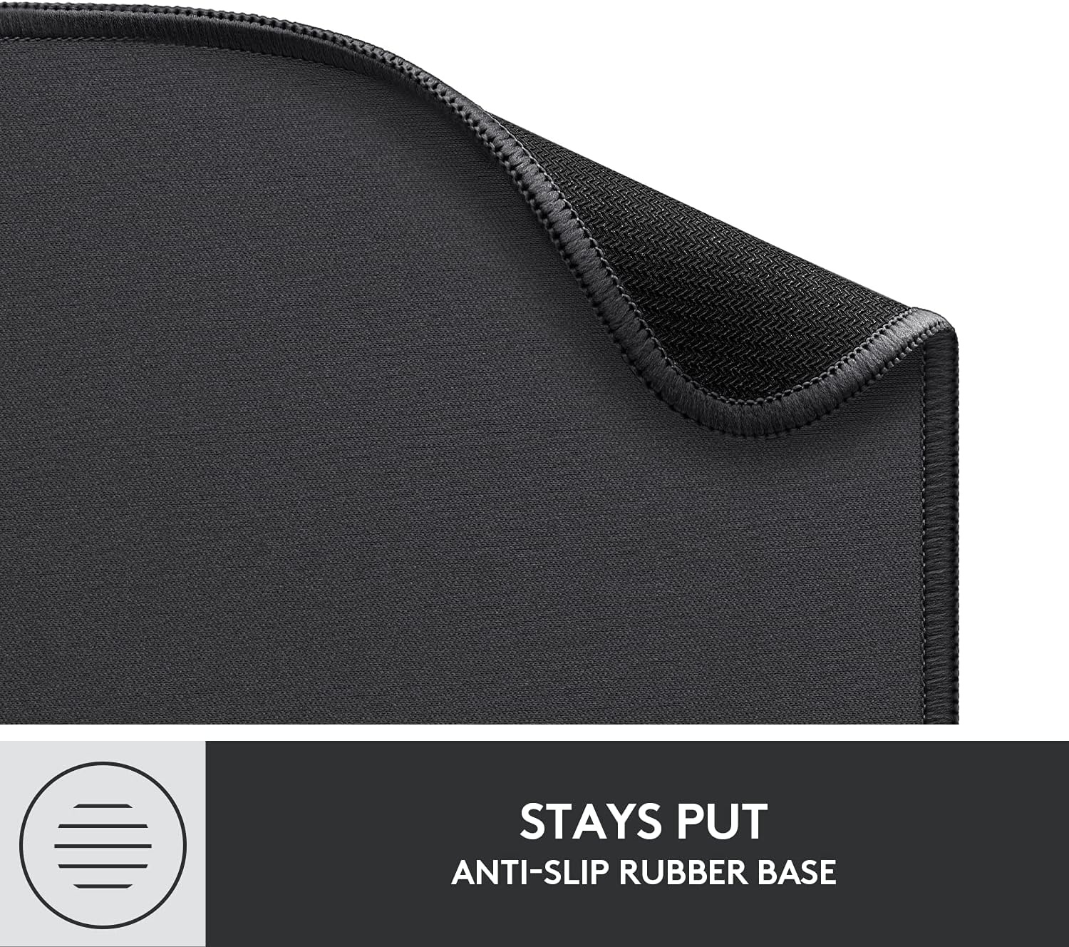 image:imageLogitech Mouse Pad Studio Series Computer Mouse Mat with AntiSlip Rubber Base Easy Gliding SpillResistant Surface Durable Materials Portable in a Fresh Modern Design GraphiteGraphite