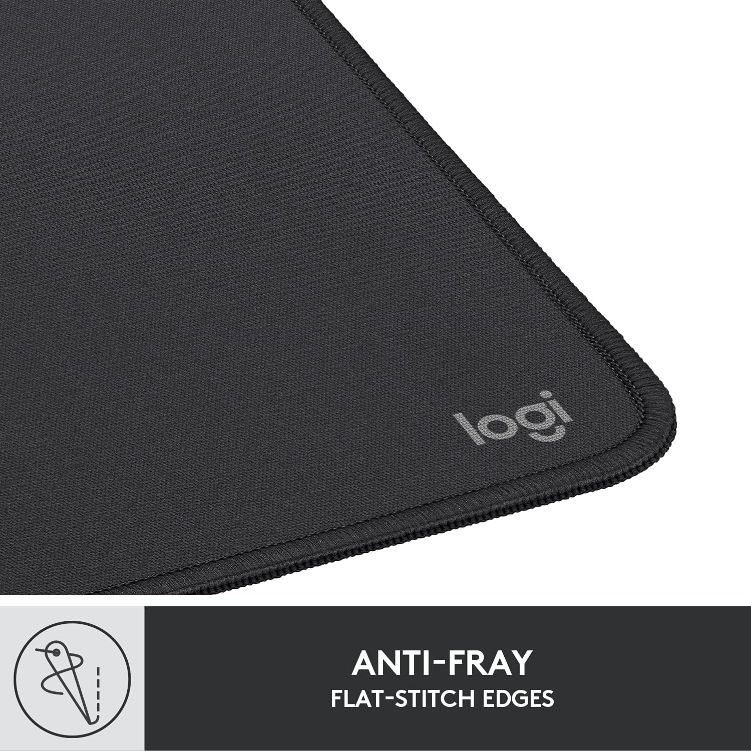 image:imageLogitech Mouse Pad Studio Series Computer Mouse Mat with AntiSlip Rubber Base Easy Gliding SpillResistant Surface Durable Materials Portable in a Fresh Modern Design GraphiteGraphite