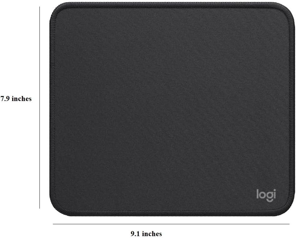image:imageLogitech Mouse Pad Studio Series Computer Mouse Mat with AntiSlip Rubber Base Easy Gliding SpillResistant Surface Durable Materials Portable in a Fresh Modern Design GraphiteGraphite