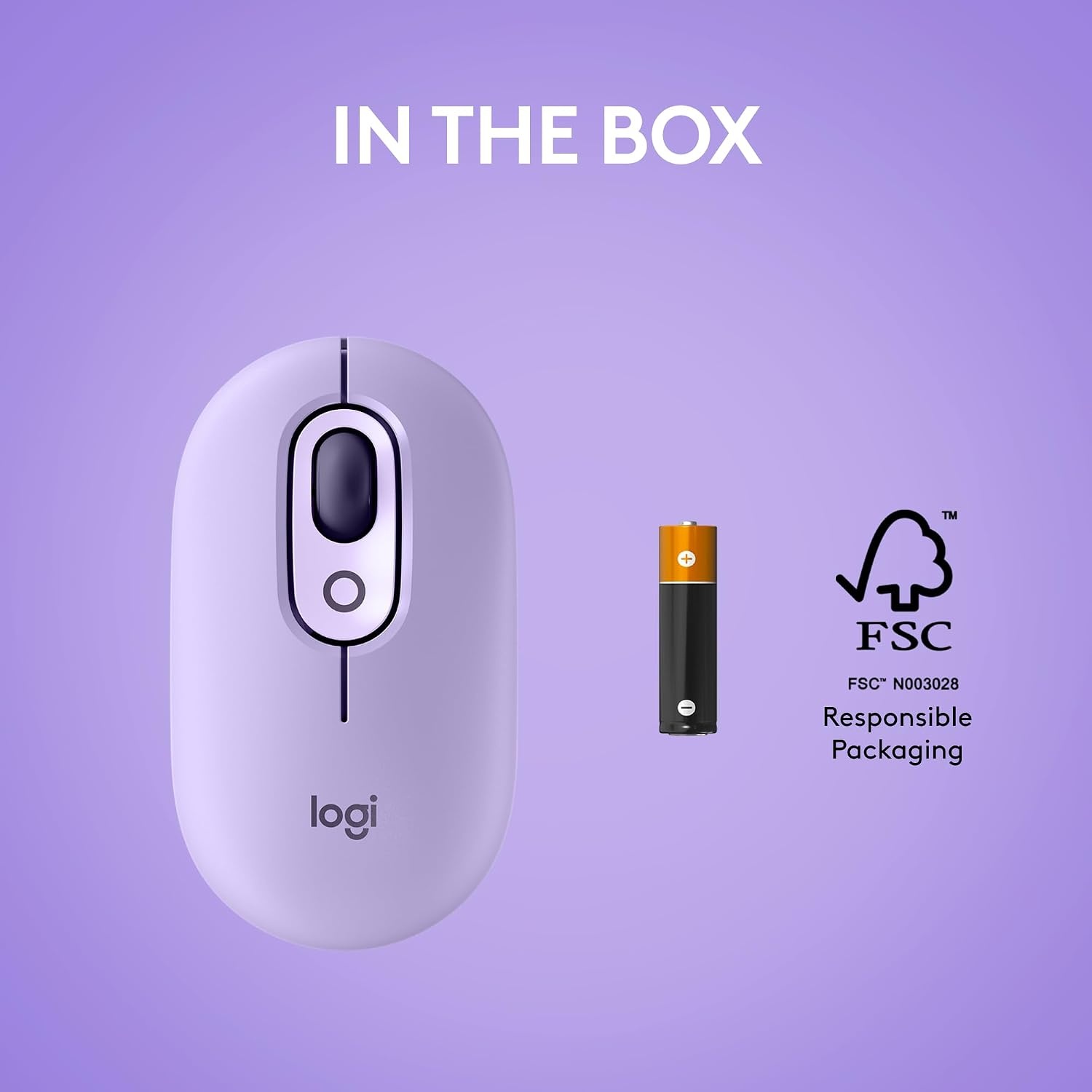 image:imageLogitech POP Mouse Compact and Portable Wireless Bluetooth Mouse with Programmable Buttons and Quiet Clicks EasySwitch Between up to 3 Devices Laptop Tablet PC OffWhiteCosmos