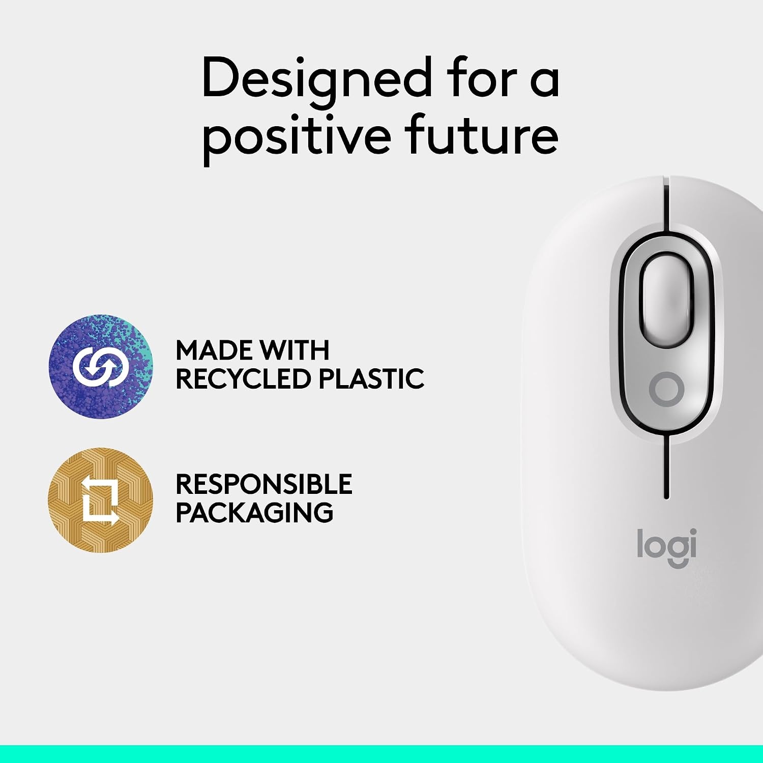 image:imageLogitech POP Mouse Compact and Portable Wireless Bluetooth Mouse with Programmable Buttons and Quiet Clicks EasySwitch Between up to 3 Devices Laptop Tablet PC OffWhiteOff White