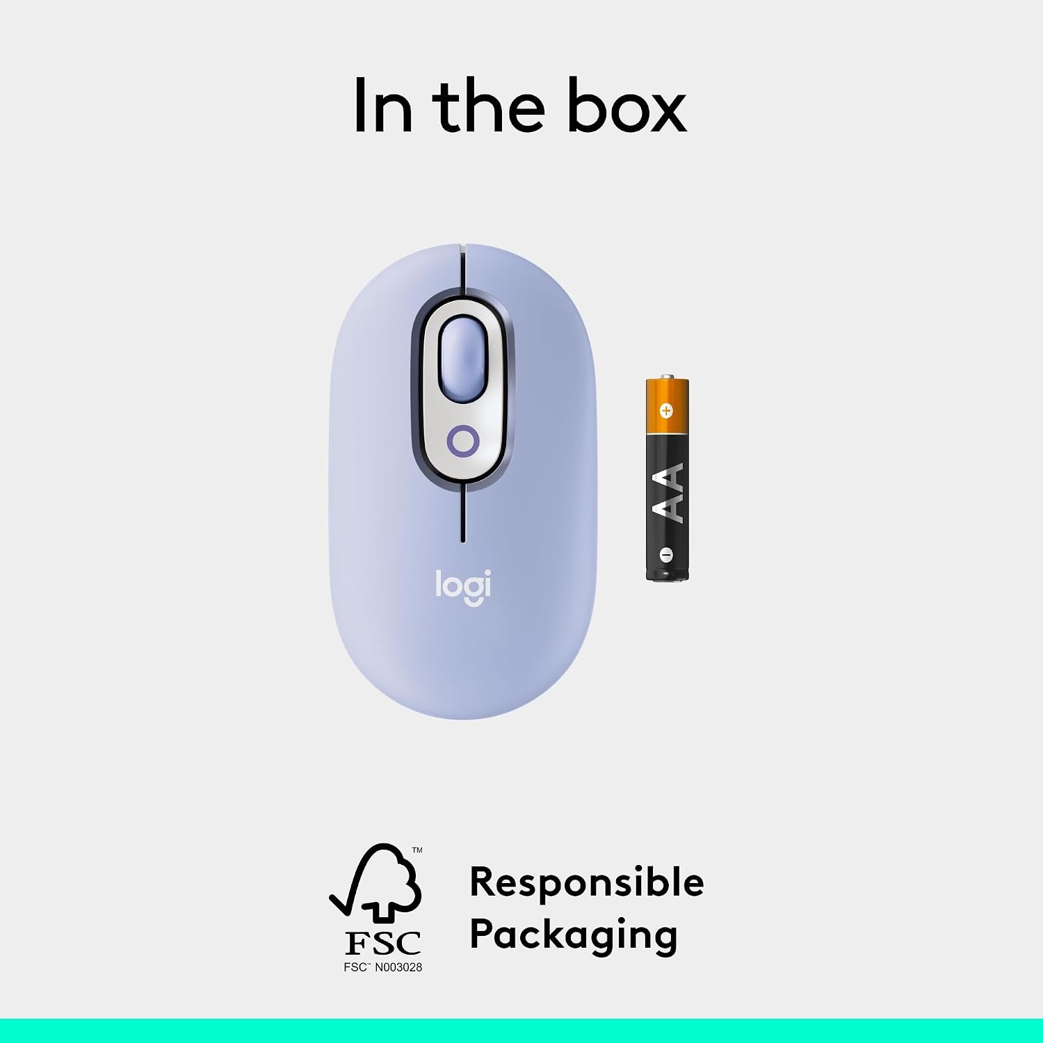 image:imageLogitech POP Mouse Compact and Portable Wireless Bluetooth Mouse with Programmable Buttons and Quiet Clicks EasySwitch Between up to 3 Devices Laptop Tablet PC OffWhiteLilac