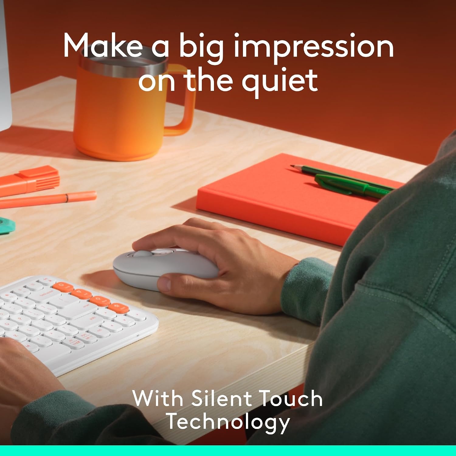 image:imageLogitech POP Mouse Compact and Portable Wireless Bluetooth Mouse with Programmable Buttons and Quiet Clicks EasySwitch Between up to 3 Devices Laptop Tablet PC OffWhiteOff White