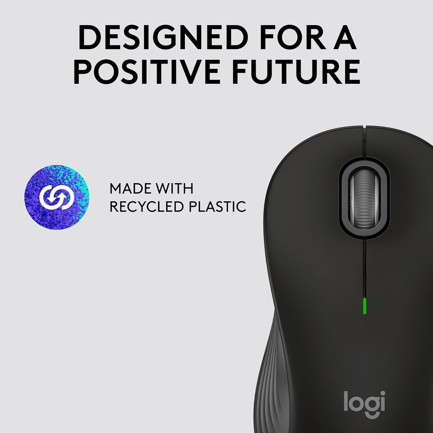 image:imageLogitech Signature M550 L Full Size Wireless Mouse for Large Sized Hands 2Year Battery Silent Clicks Bluetooth MultiDevice Compatibility BlueBlack