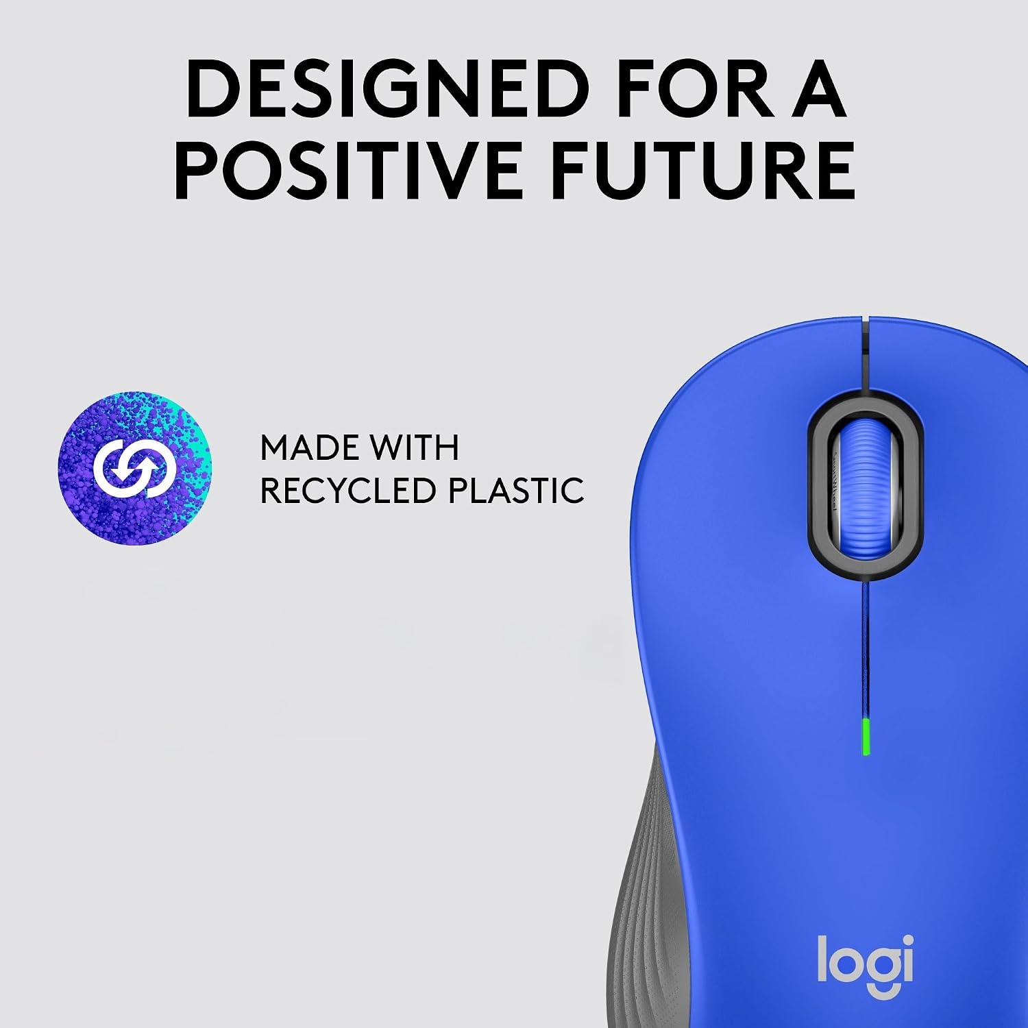 image:imageLogitech Signature M550 L Full Size Wireless Mouse for Large Sized Hands 2Year Battery Silent Clicks Bluetooth MultiDevice Compatibility BlueBlue