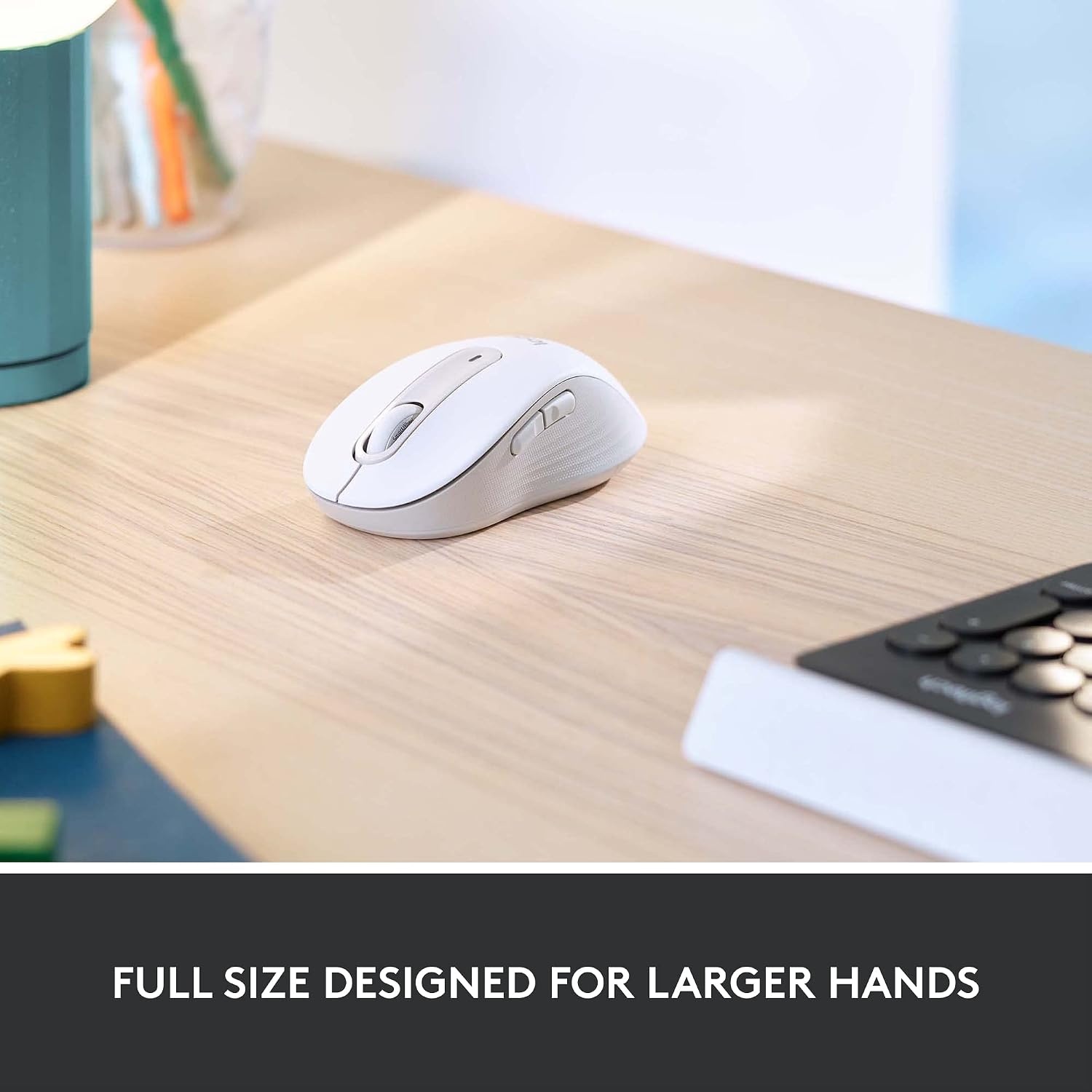 image:imageLogitech Signature M650 L for Business Wireless Mouse for Large Sized Hands Logi Bolt Bluetooth SmartWheel GraphiteOff White