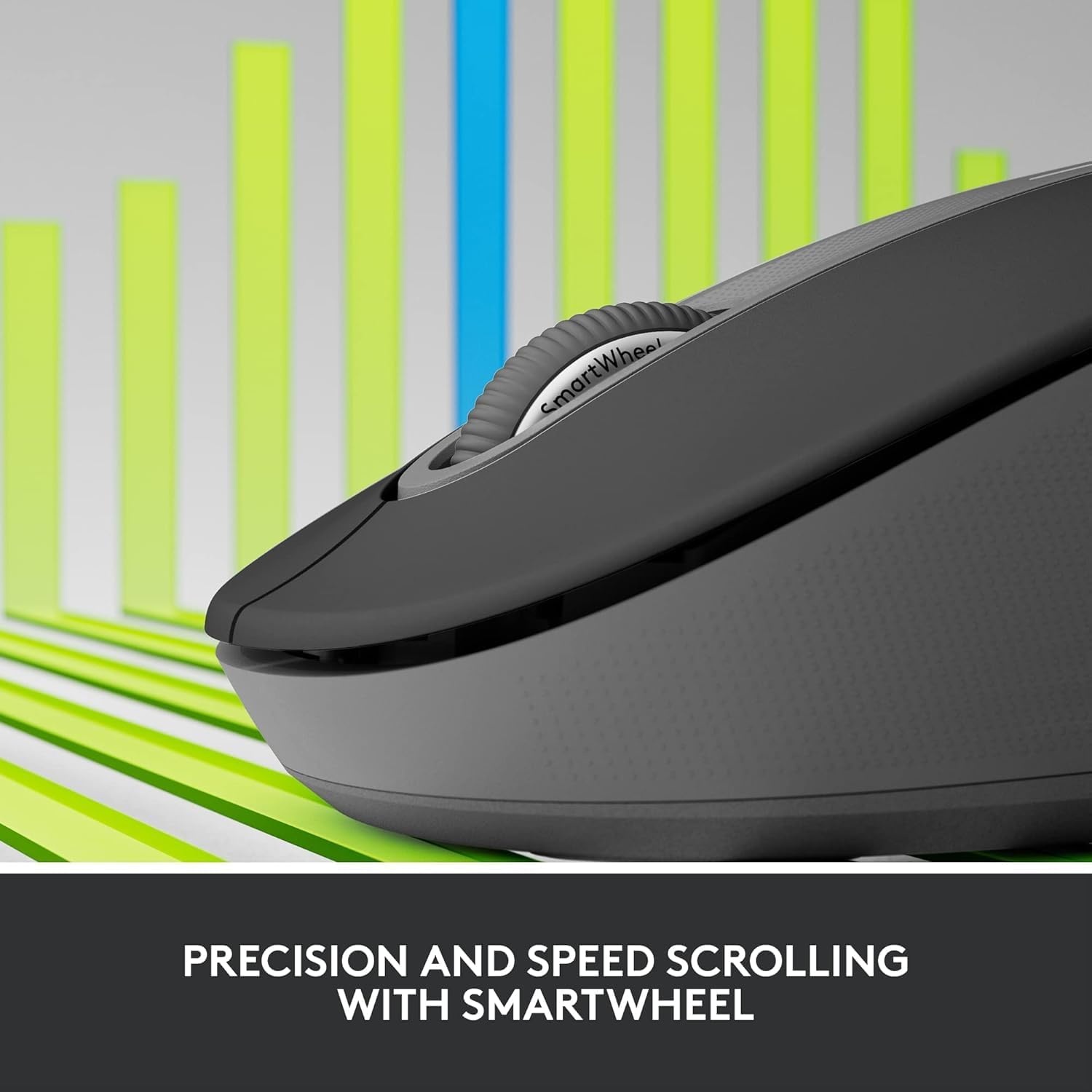image:imageLogitech Signature M650 for Business Wireless Mouse for Small to Medium Sized Hands Logi Bolt Bluetooth SmartWheel GraphiteMedium