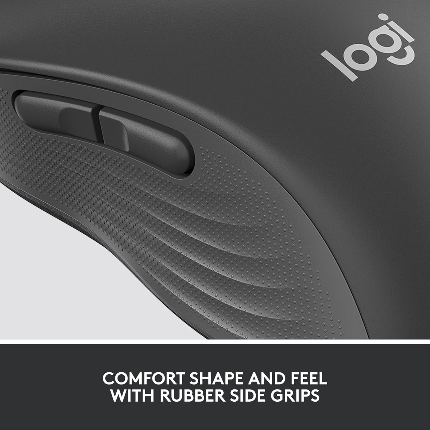 image:imageLogitech Signature M650 for Business Wireless Mouse for Small to Medium Sized Hands Logi Bolt Bluetooth SmartWheel GraphiteMedium