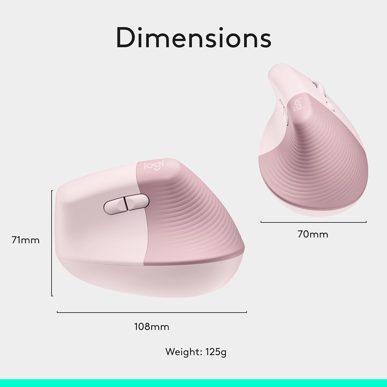 image:imageLogitech Wave Keys amp Lift Vertical Mouse Ergonomic Wireless Keyboard and Mouse Combo with Cushioned Palm Rest EasySwitch Bluetooth for MultiOS WindowsMac OffWhiteRose