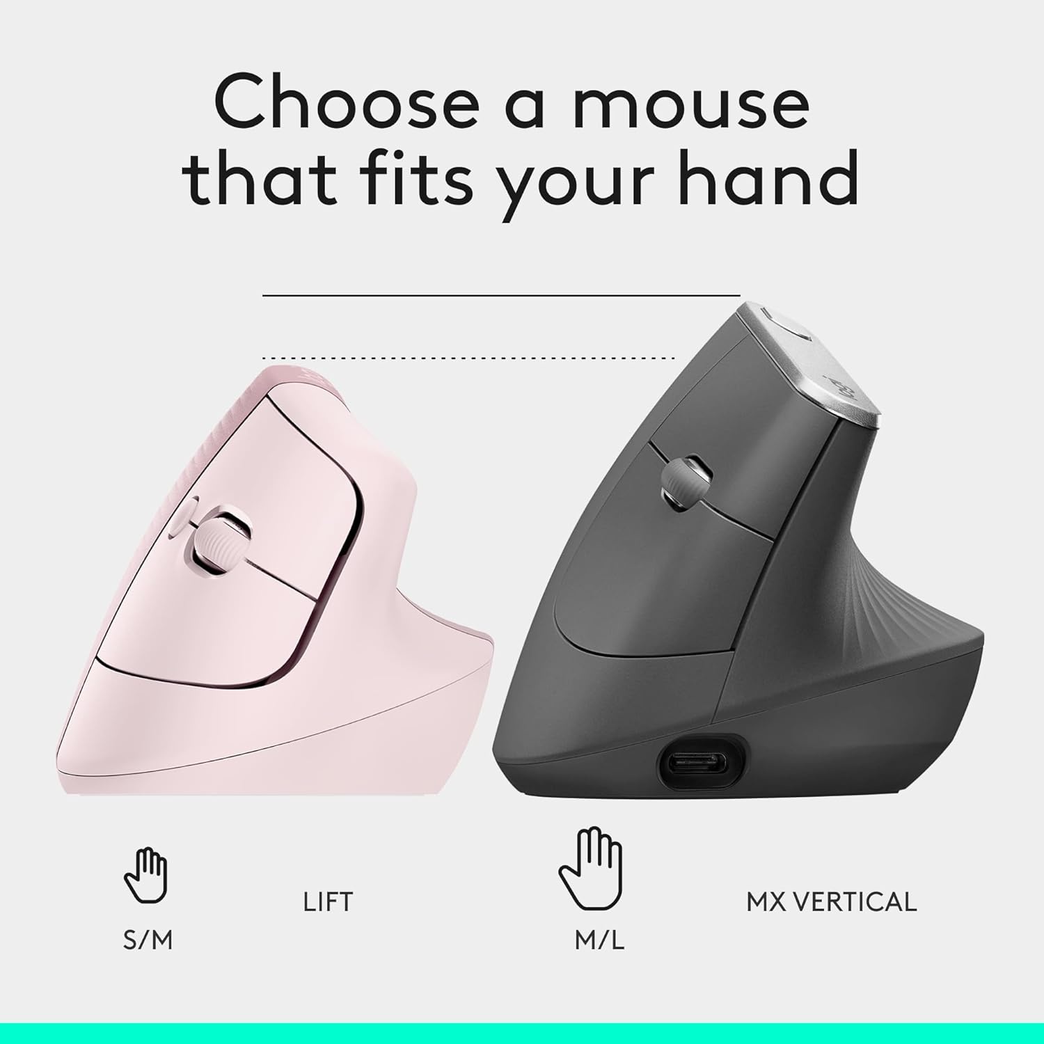 image:imageLogitech Wave Keys amp Lift Vertical Mouse Ergonomic Wireless Keyboard and Mouse Combo with Cushioned Palm Rest EasySwitch Bluetooth for MultiOS WindowsMac OffWhiteRose