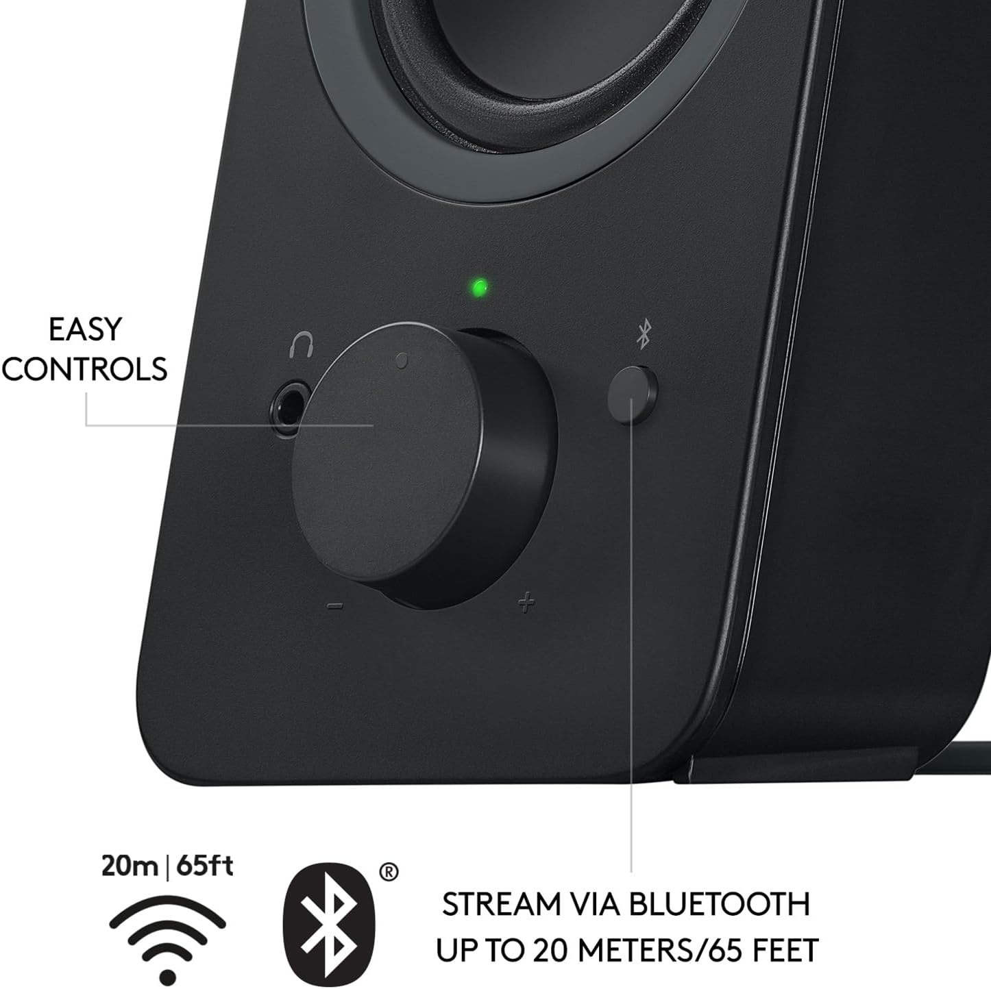 image:imageLogitech Z207 20 Stereo Computer Speakers with BluetoothBlack