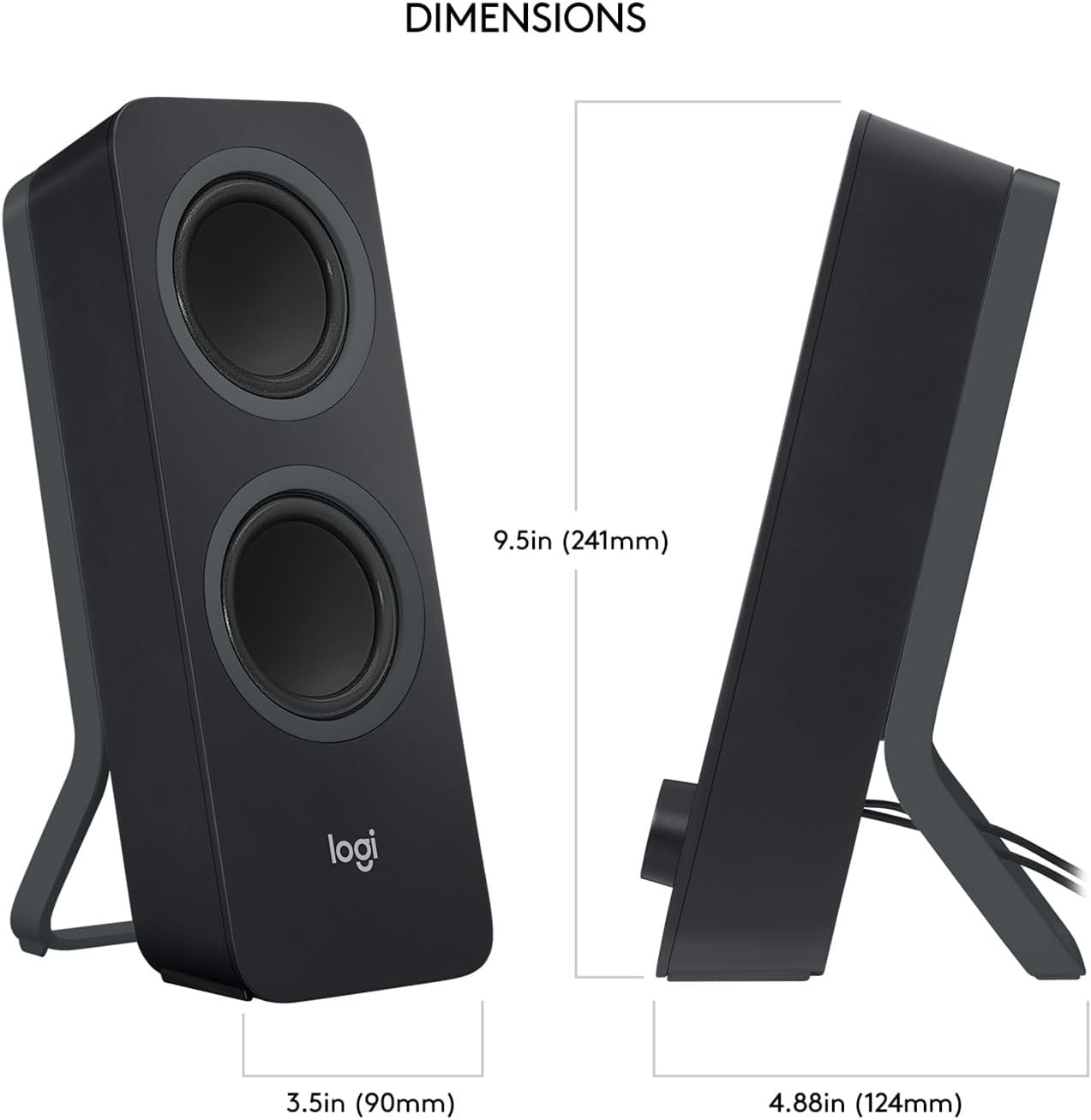 image:imageLogitech Z207 20 Stereo Computer Speakers with BluetoothBlack