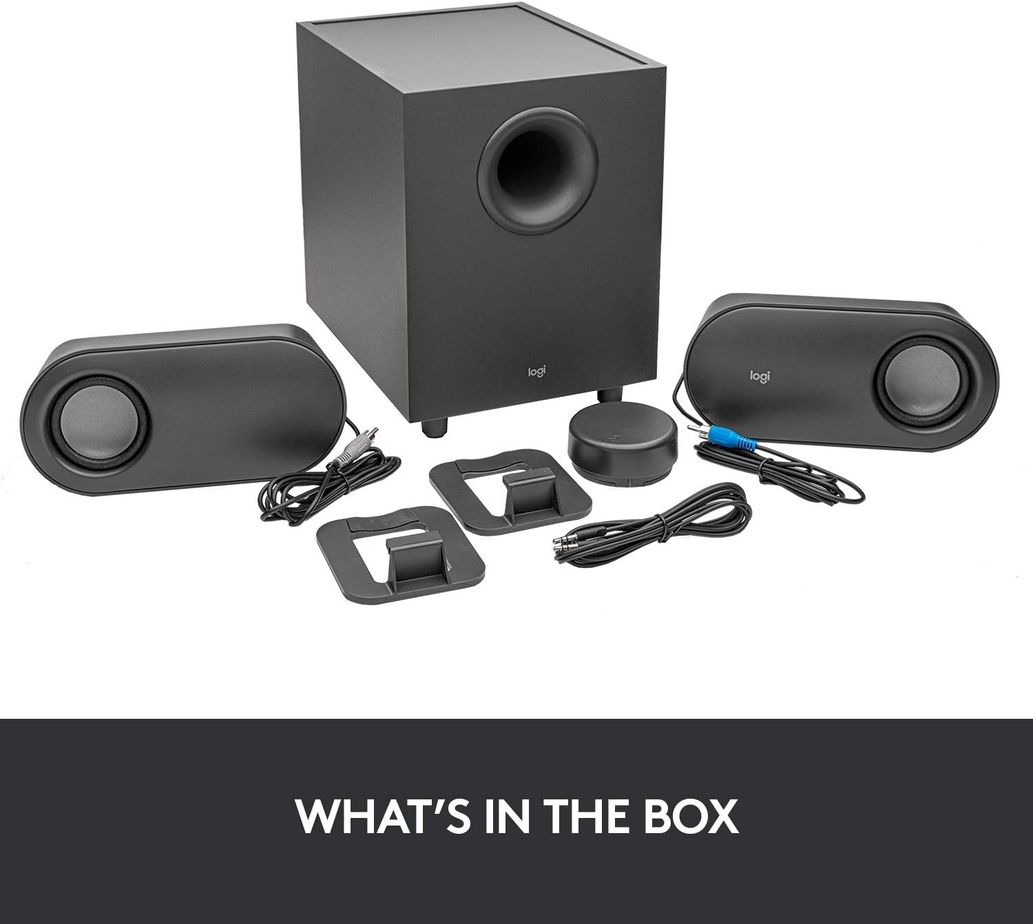 image:imageLogitech Z407 Bluetooth Computer Speakers with Subwoofer and Wireless Control Immersive Sound Premium Audio with Multiple Inputs USB Speakers