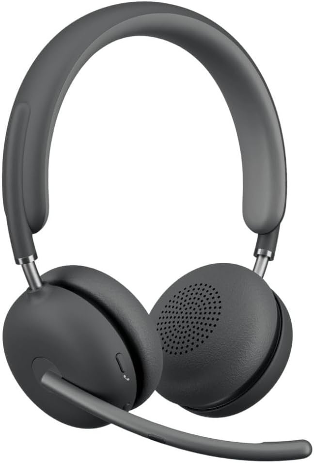 image:imageLogitech Zone Wireless 2 Premium Noise Canceling Headset with Hybrid ANC Bluetooth USBC USBA Certified for Microsoft Teams and Fast Pair Engineered for Intel Evo laptops GraphiteGraphite
