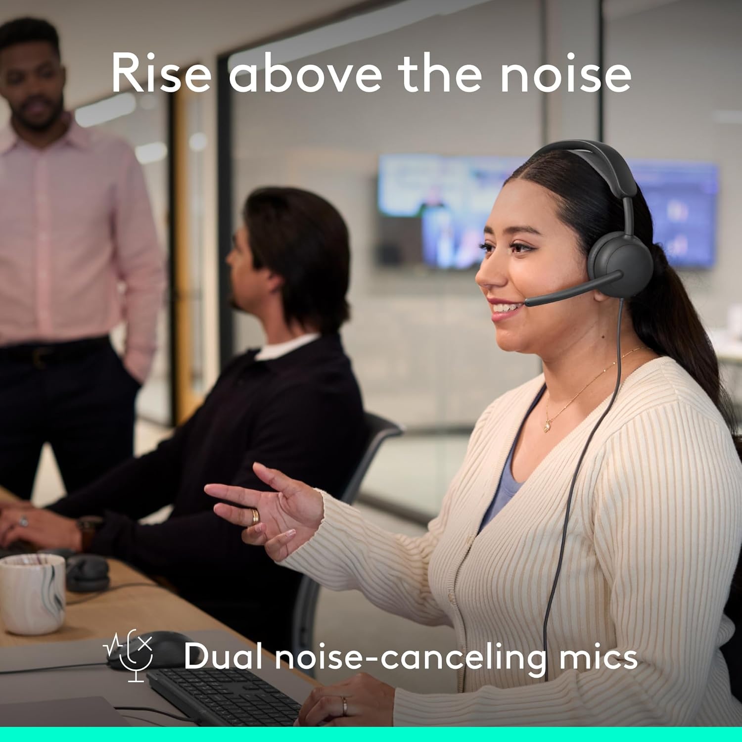 image:imageLogitech Zone Wireless 2 Premium Noise Canceling Headset with Hybrid ANC Bluetooth USBC USBA Certified for Microsoft Teams and Fast Pair Engineered for Intel Evo laptops GraphiteGraphite
