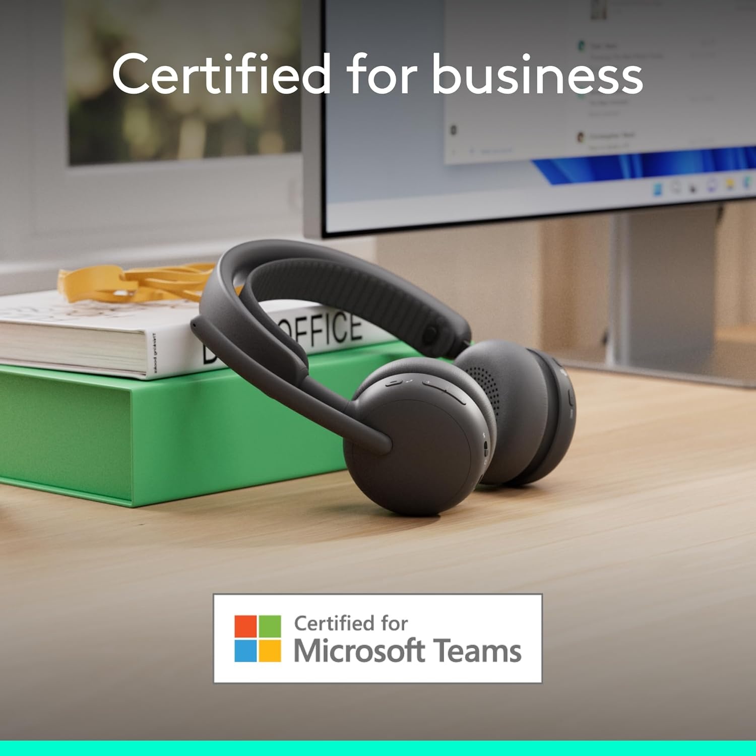 image:imageLogitech Zone Wireless 2 Premium Noise Canceling Headset with Hybrid ANC Bluetooth USBC USBA Certified for Microsoft Teams and Fast Pair Engineered for Intel Evo laptops GraphiteGraphite
