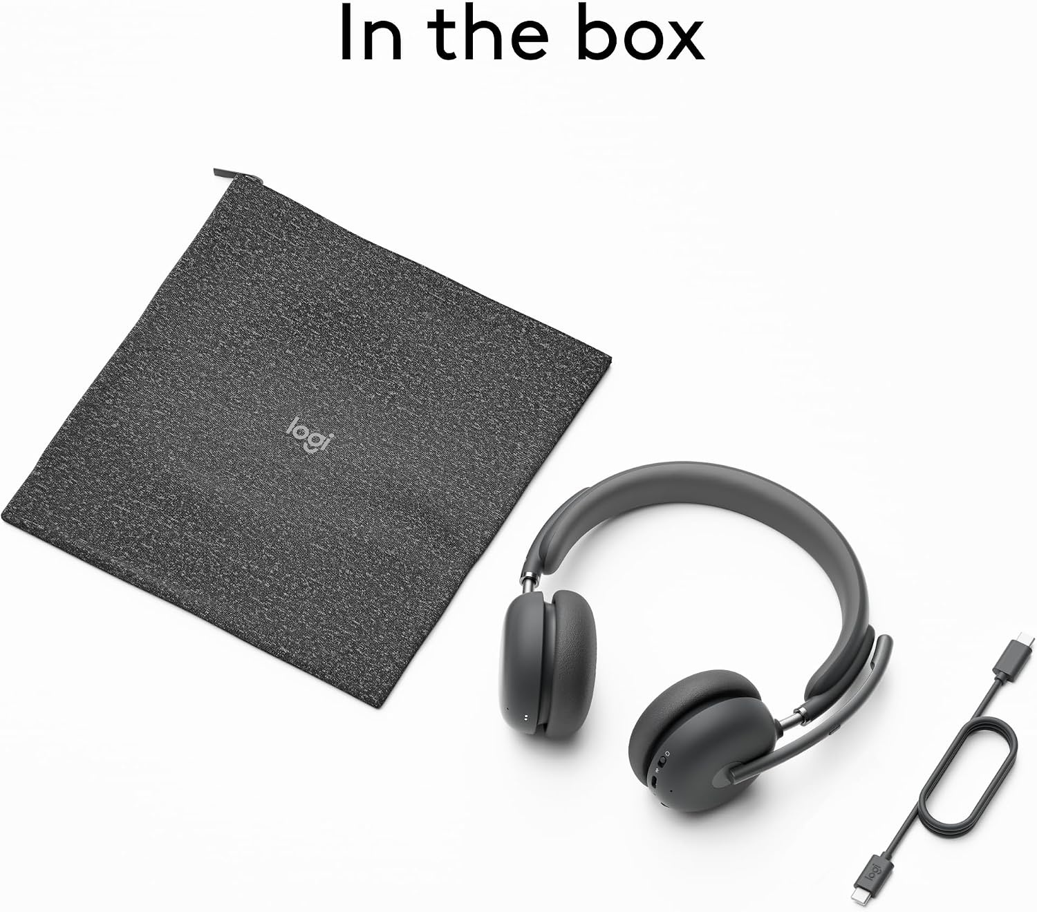 image:imageLogitech Zone Wireless 2 Premium Noise Canceling Headset with Hybrid ANC Bluetooth USBC USBA Certified for Microsoft Teams and Fast Pair Engineered for Intel Evo laptops GraphiteGraphite