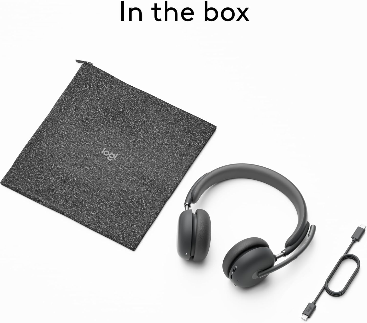 image:imageLogitech Zone Wireless 2 Premium Noise Canceling Headset with Hybrid ANC Bluetooth USBC USBA Certified for Microsoft Teams and Fast Pair Engineered for Intel Evo laptops GraphiteGraphite