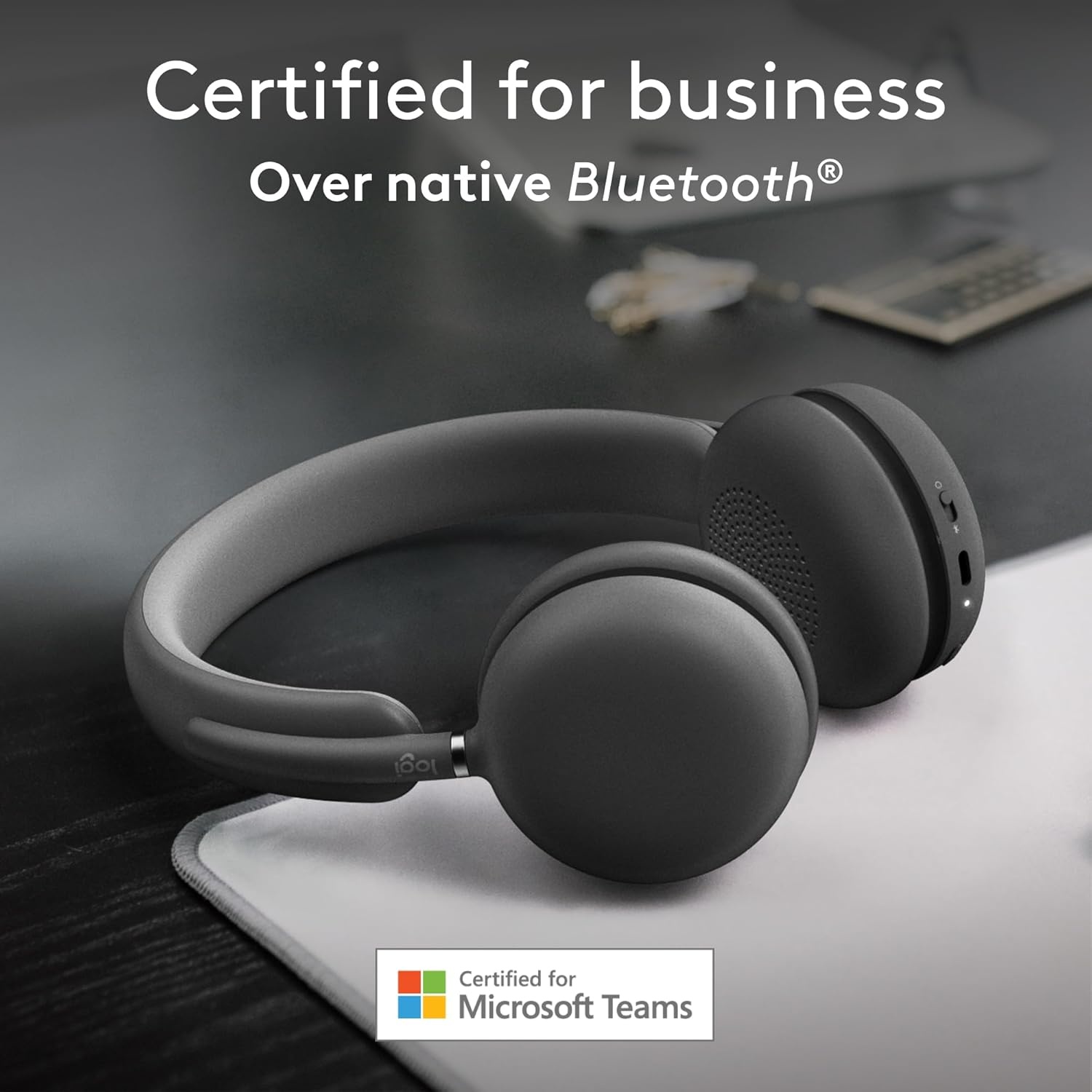 image:imageLogitech Zone Wireless 2 Premium Noise Canceling Headset with Hybrid ANC Bluetooth USBC USBA Certified for Microsoft Teams and Fast Pair Engineered for Intel Evo laptops GraphiteGraphite