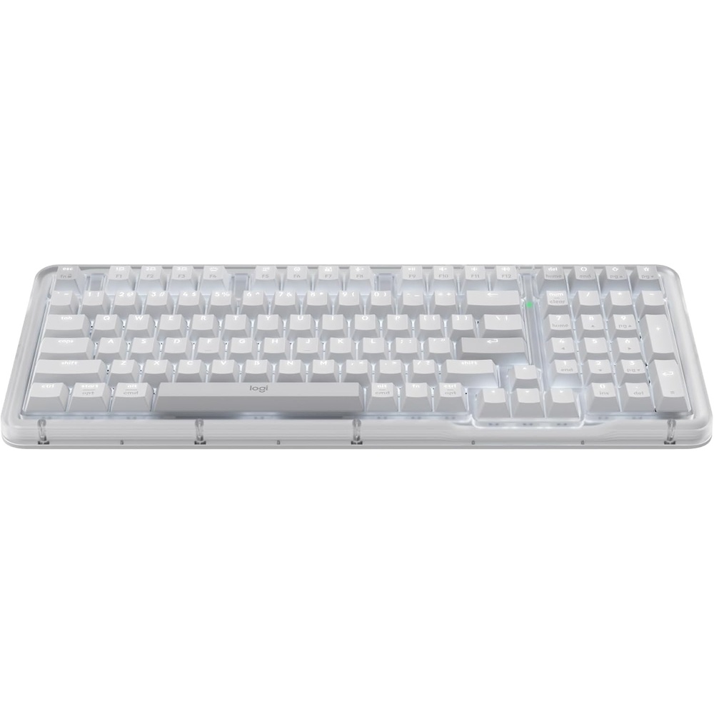 image:imageLogitech Alto Keys K98M Wireless Mechanical Clicky Keyboard Hot Swappable Vibration Absorbing Gasket White Backlit Keys Refined Typing Sound BT USBC Charging for PC Mac Laptops  OffWhiteOff White