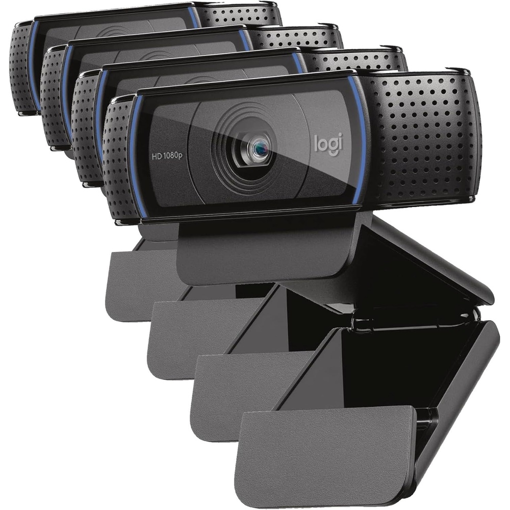 image:imageLogitech C920x HD Pro PC Webcam Full HD 1080p30fps Video Clear Audio Light Correction Works with Microsoft Teams Google Meet Zoom Nintendo Switch 2s New GameChat Mode MacTablet Black4 Pack