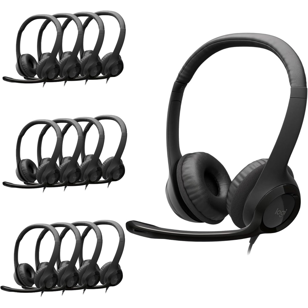 image:imageLogitech H 390Color BlackConnectivity Technology WiredBuiltin Media HeadsetBlack