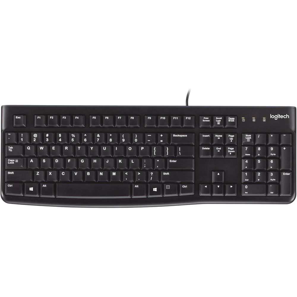 image:imageLogitech K120 Wired Keyboard for Windows USB PlugandPlay FullSize SpillResistant Curved Space Bar Compatible with PC Laptop  Black