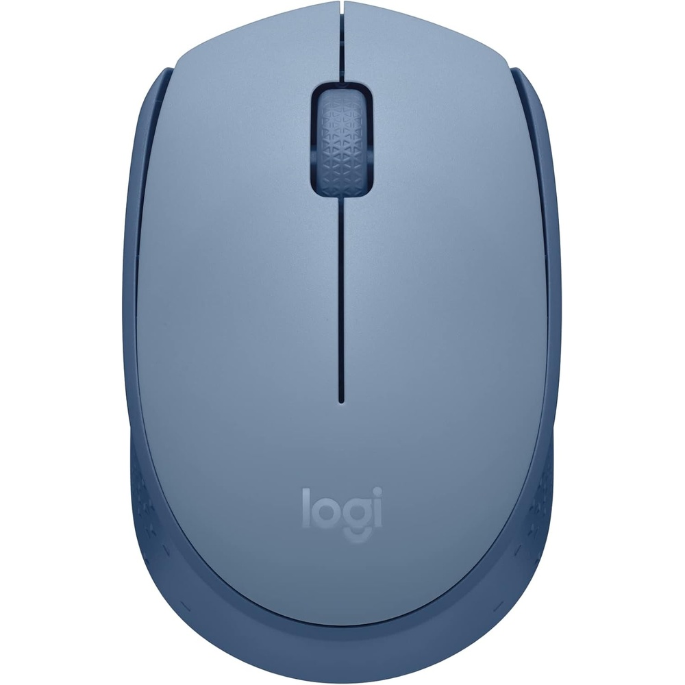 image:imageLogitech M170 Wireless Mouse for PC Mac Laptop 24 GHz with USB Mini Receiver Optical Tracking 12Months Battery Life Ambidextrous  BlueBlue Grey