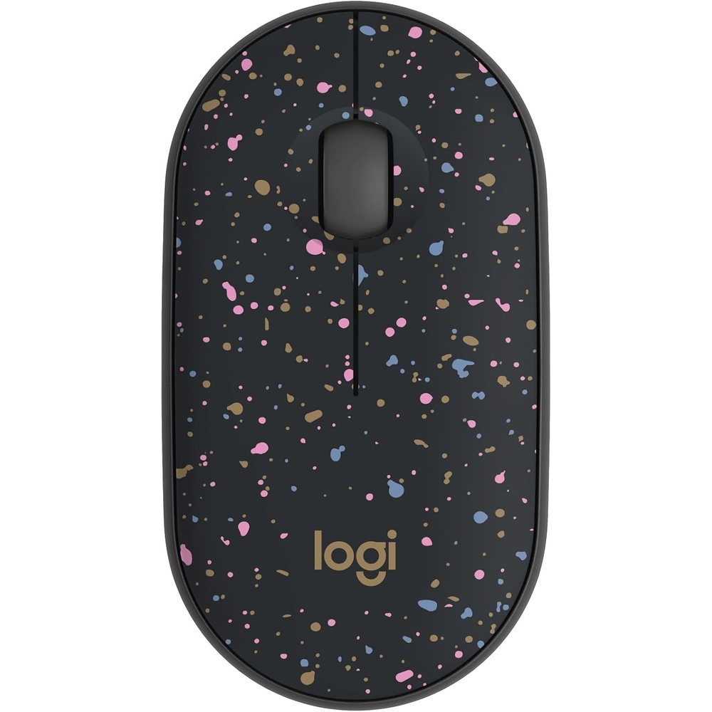image:imageLogitech M340 Wireless Mouse with Limited Edition Prints USB Receiver and Silent Clicks Portable Wireless Mouse for Laptop PC Windows Chrome Surface  Floral LeavesSpeckles