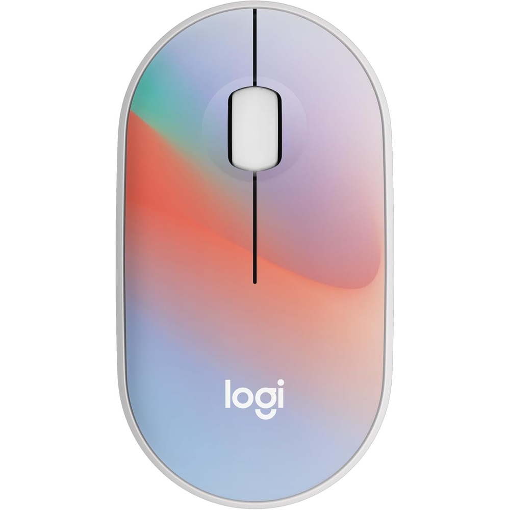 image:imageLogitech M340 Wireless Mouse with Limited Edition Prints USB Receiver and Silent Clicks Portable Wireless Mouse for Laptop PC Windows Chrome Surface  Floral LeavesSheer Dream